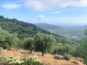 Views from land for sale on Ithaca Greece, Perachori
