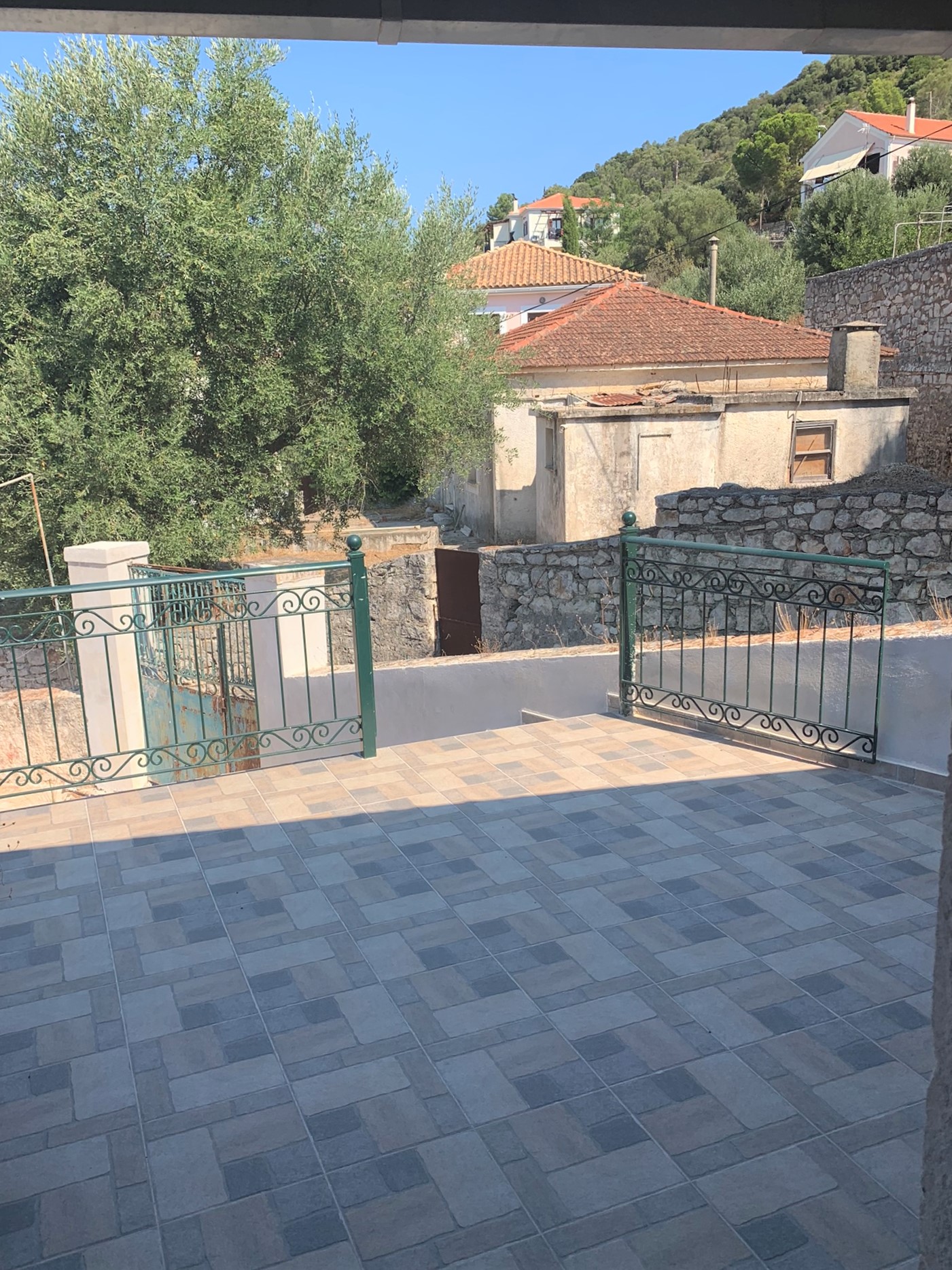 Outdoor spaces of house for sale on Ithaca Greece, Vathi