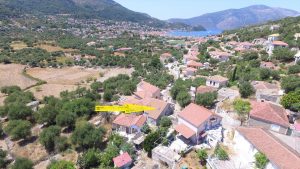 Aerial views of house for sale on Ithaca Greece, Vathi