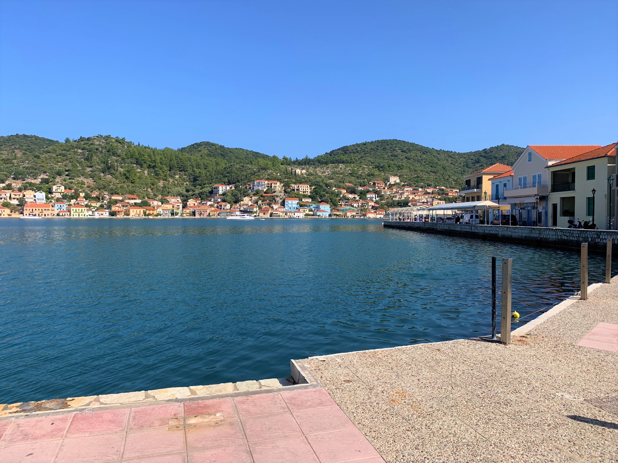 Views from business for sale on Ithaca Greece, Vathi