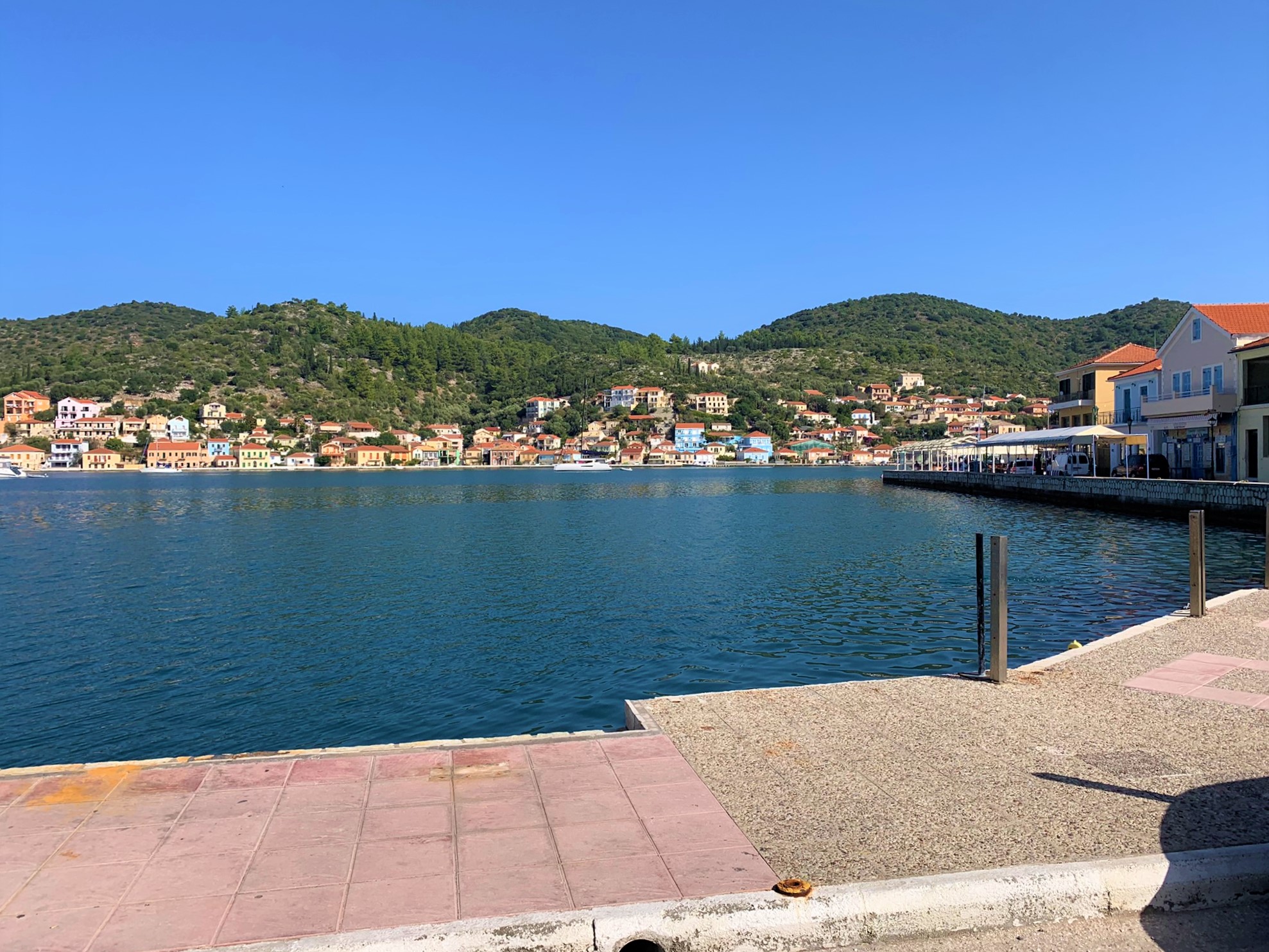 Views from business for sale on Ithaca Greece, Vathi