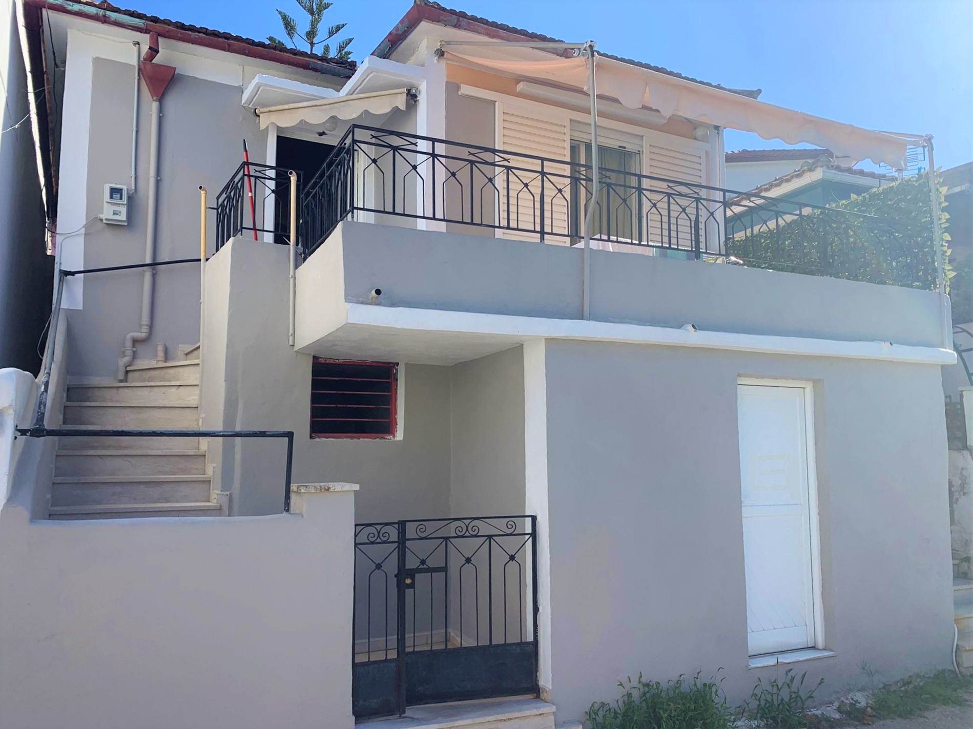 Exterior of house for sale on Ithaca Greece, Vathi