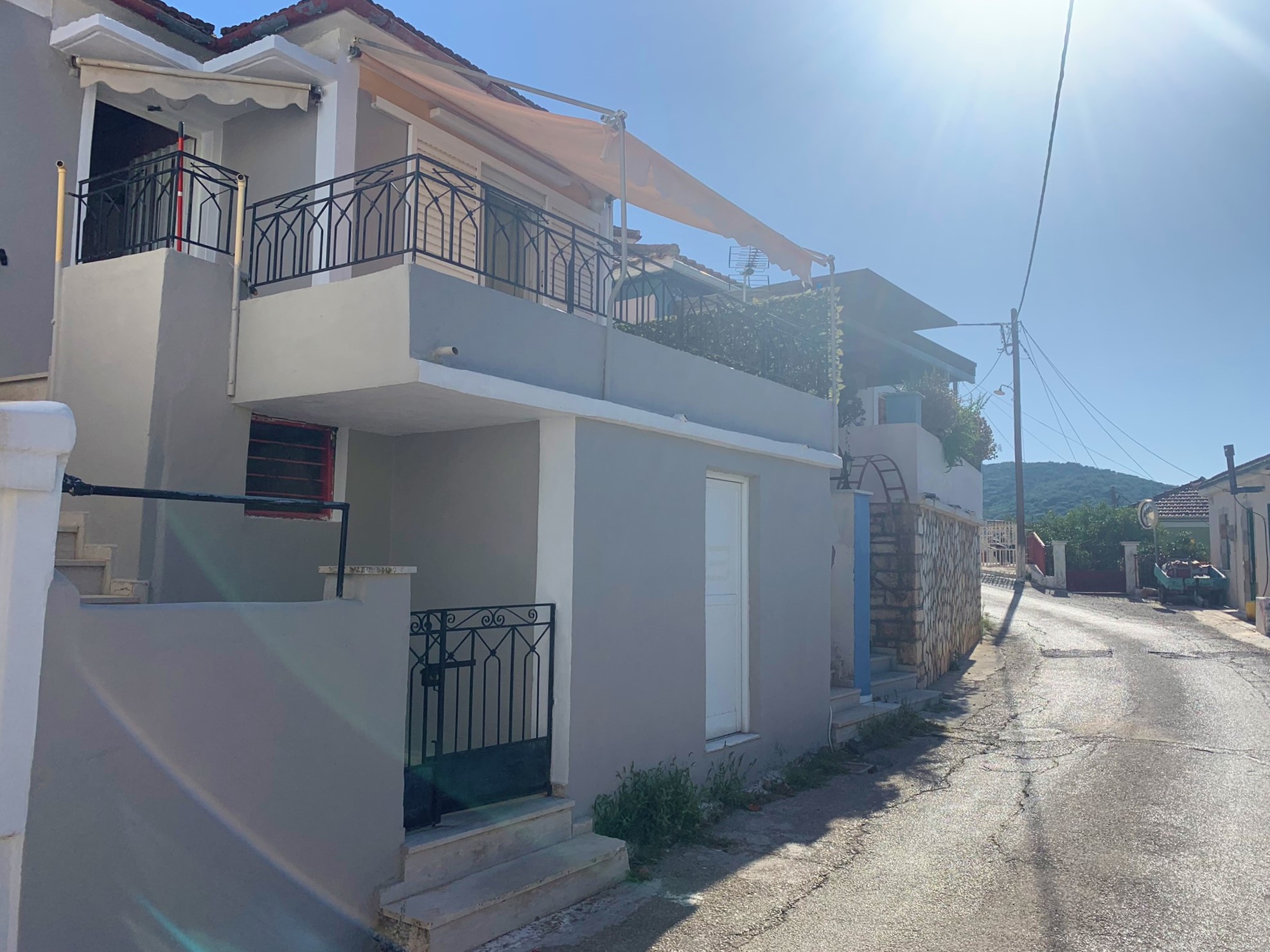 Exterior of house for sale on Ithaca Greece, Vathi