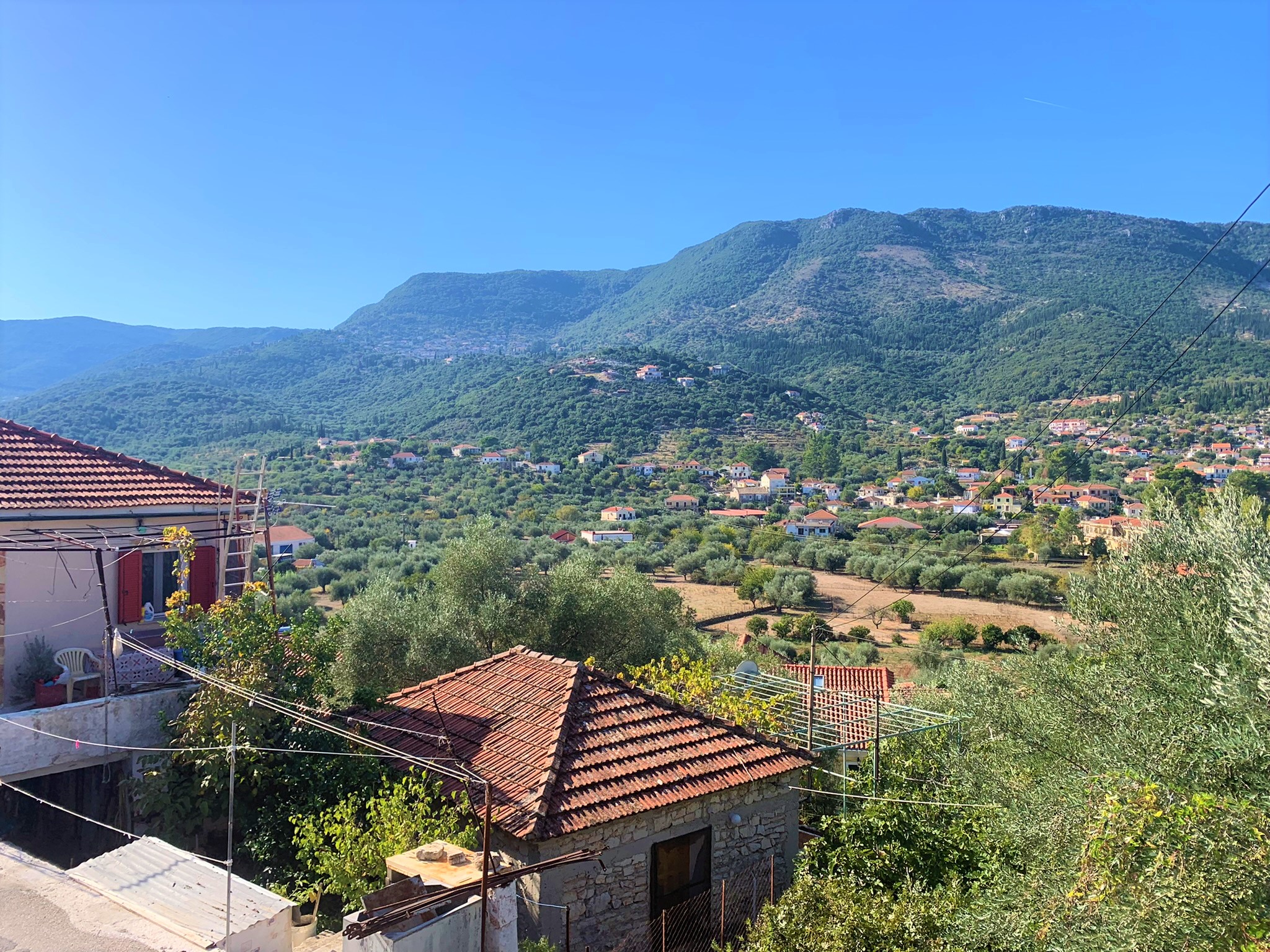 Views from house for sale on Ithaca Greece, Vathi