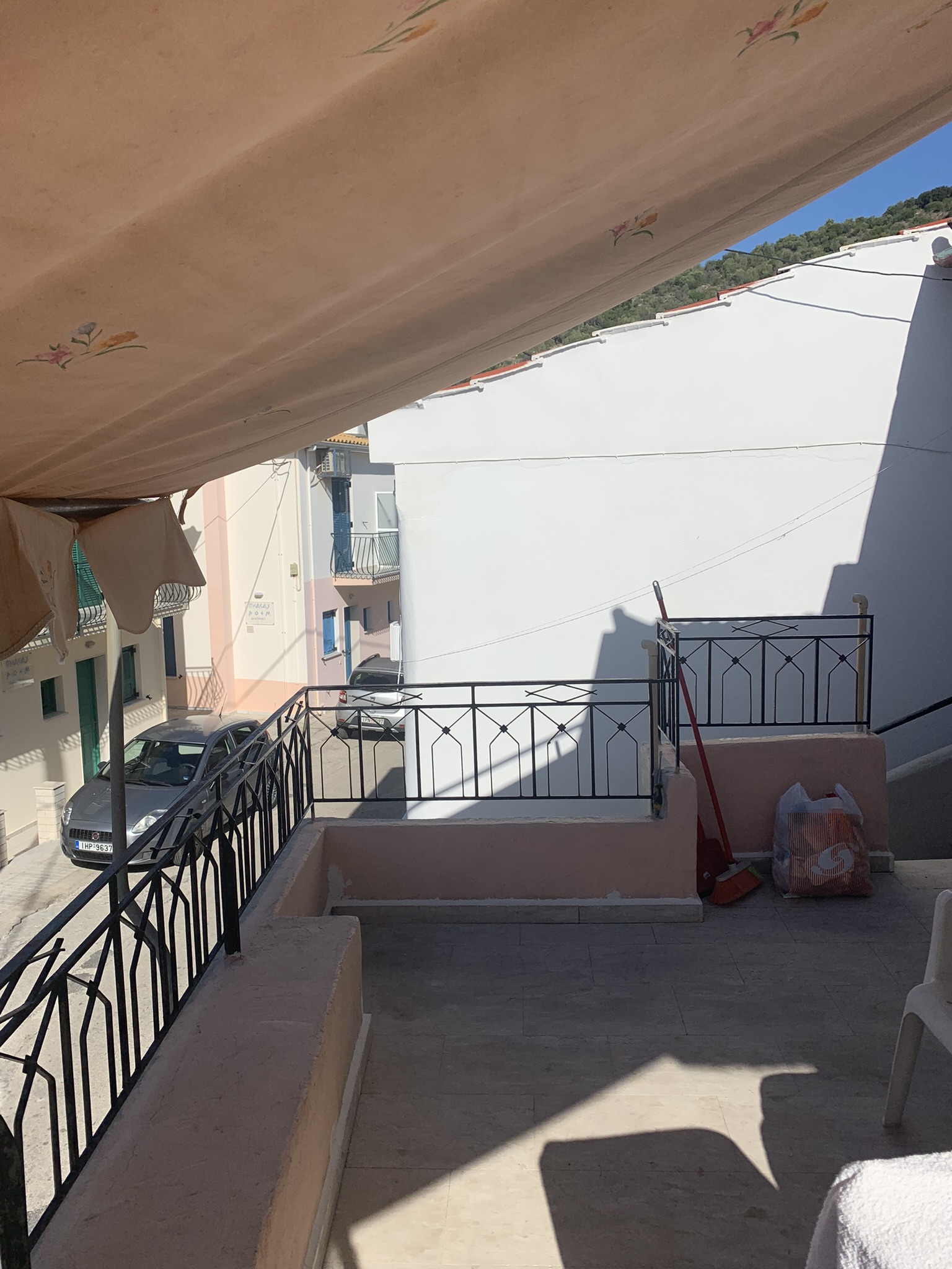 Veranda area of house for sale on Ithaca Greece, Vathi