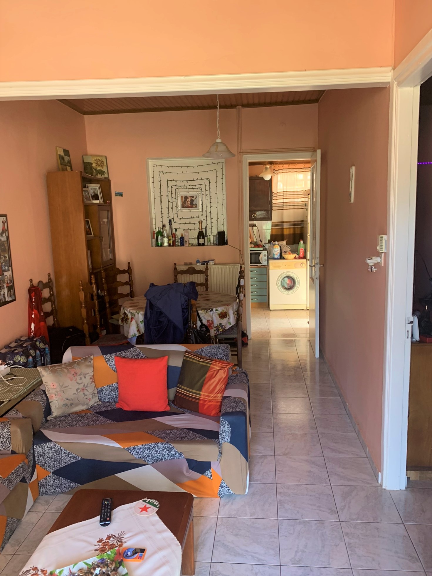 Living room area of house for sale on Ithaca Greece, Vathi
