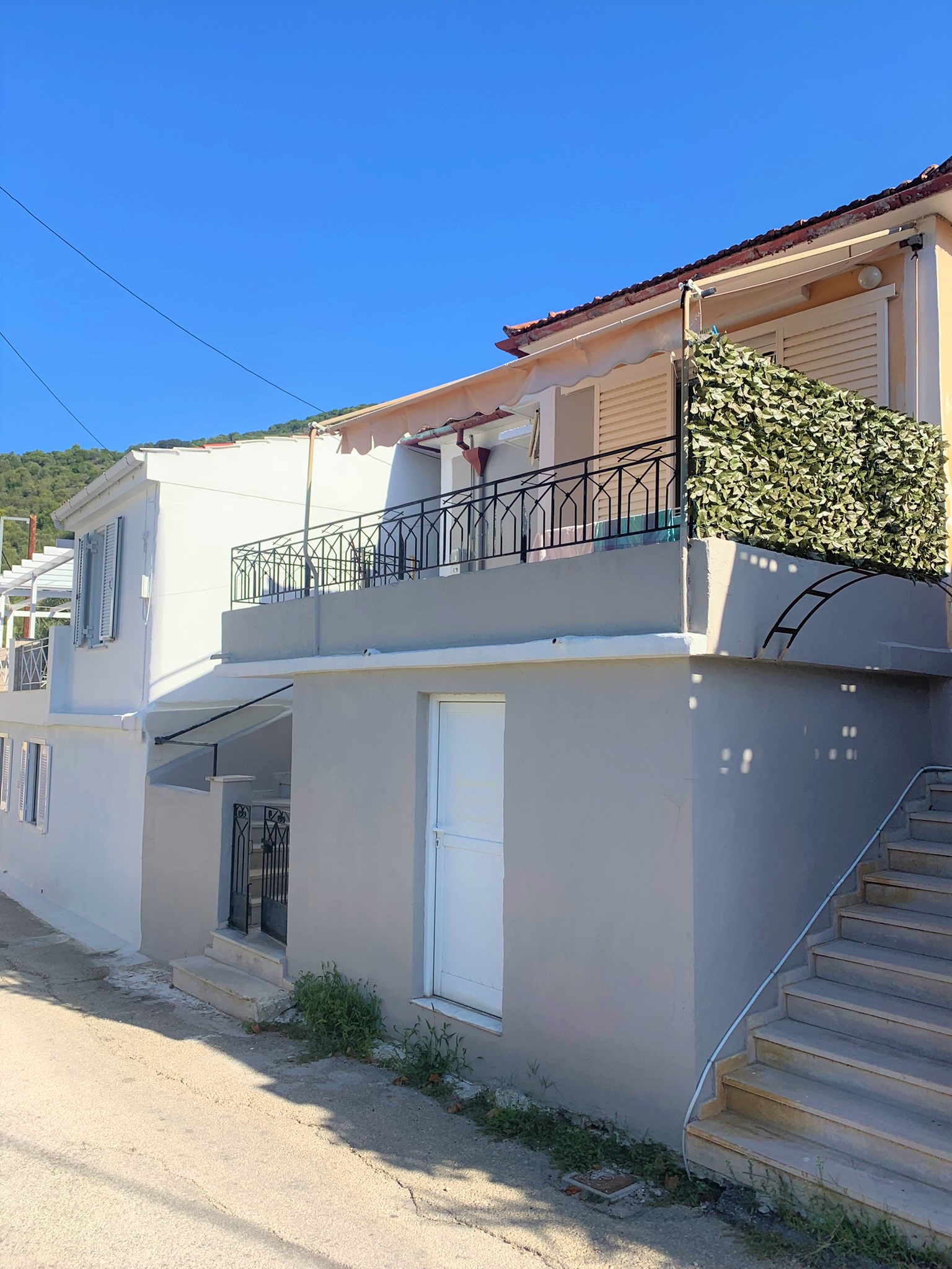 Exterior of house for sale on Ithaca Greece, Vathi