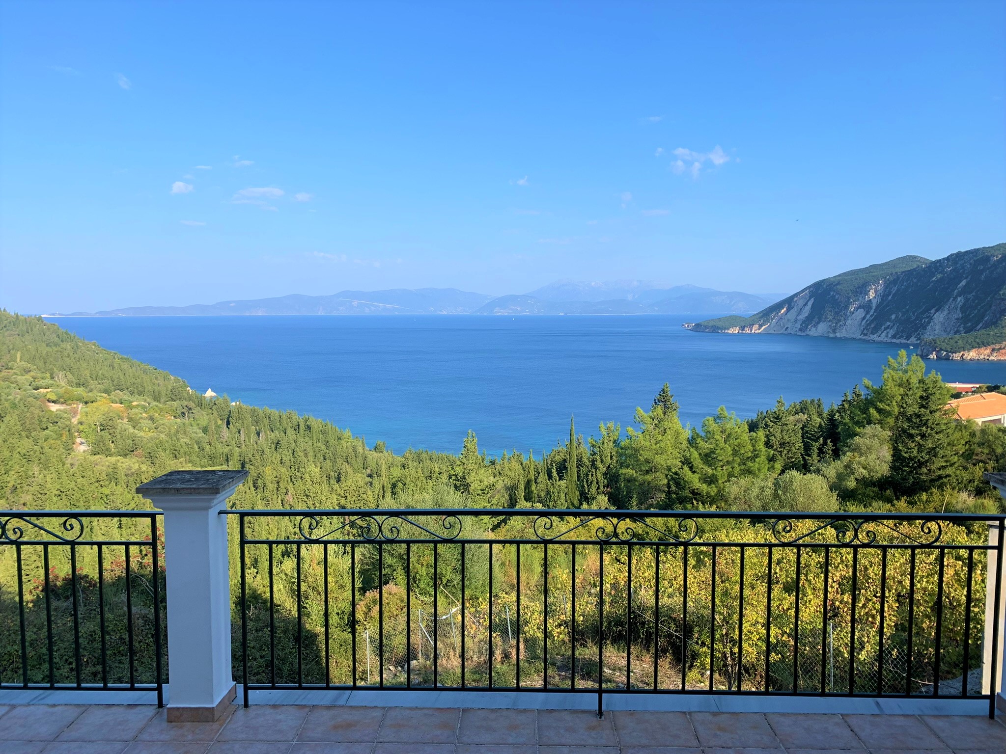 Views from house for sale on Ithaca Greece, Platrithias