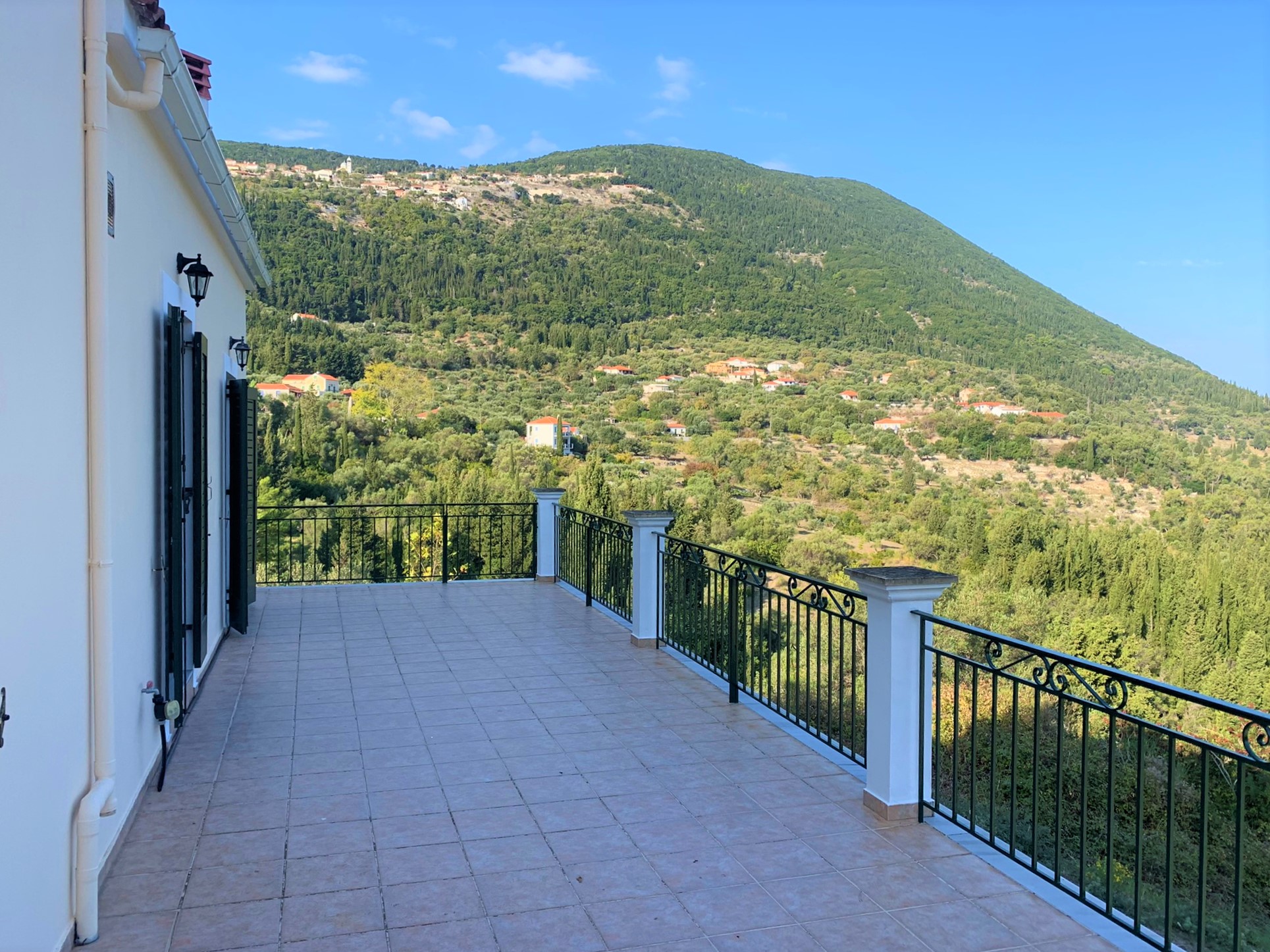 Veranda of house for sale on Ithaca Greece, Platrithias