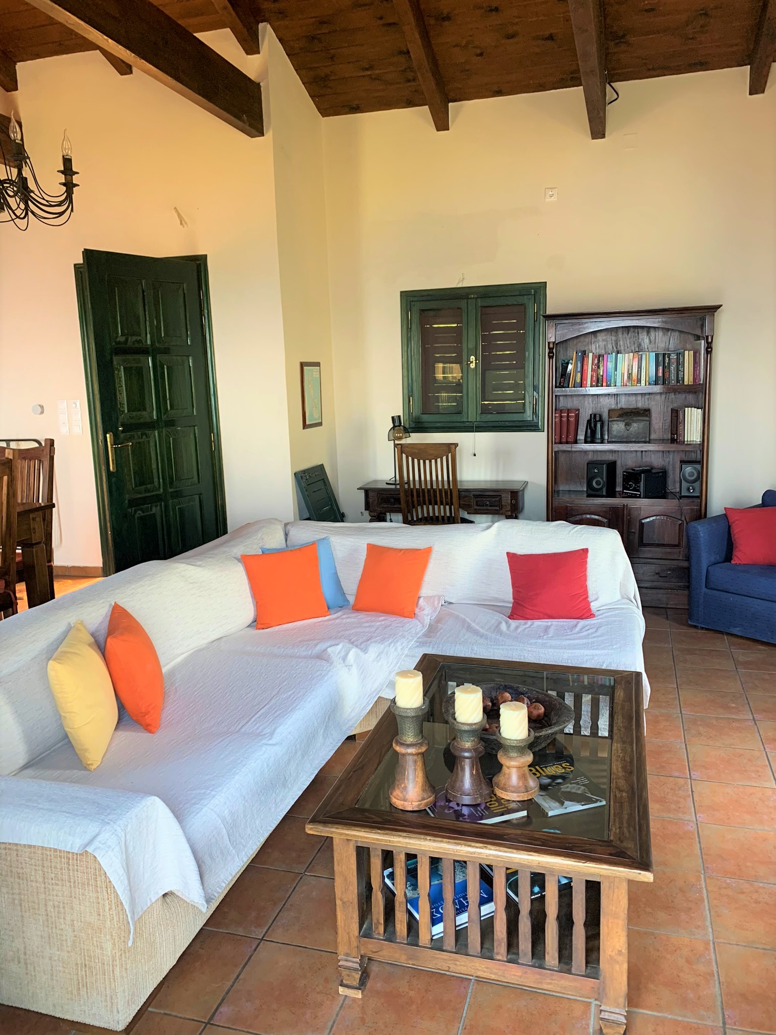Living room of house for sale on Ithaca Greece, Platrithias