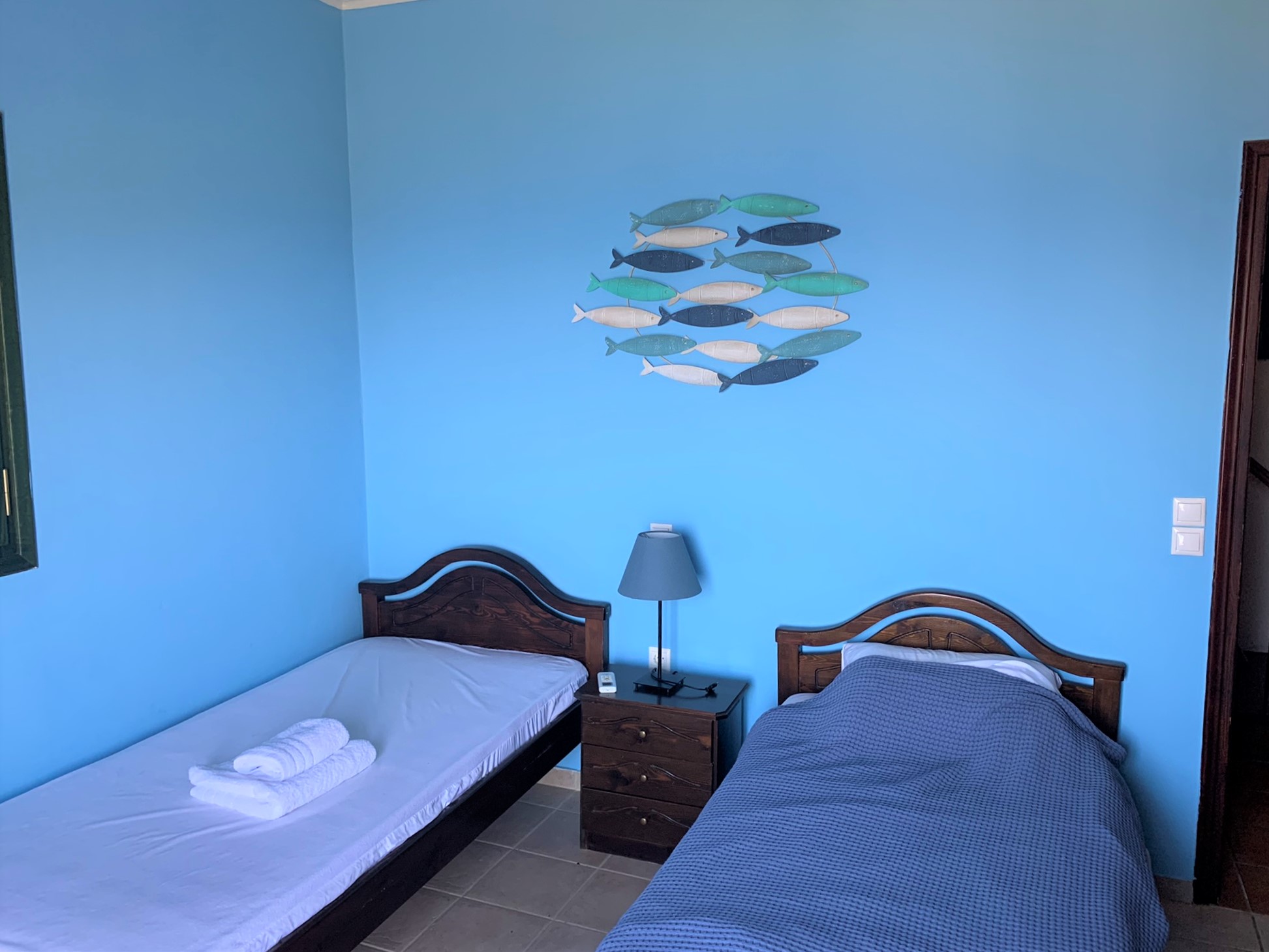 Bedroom of house for sale on Ithaca Greece, Platrithias