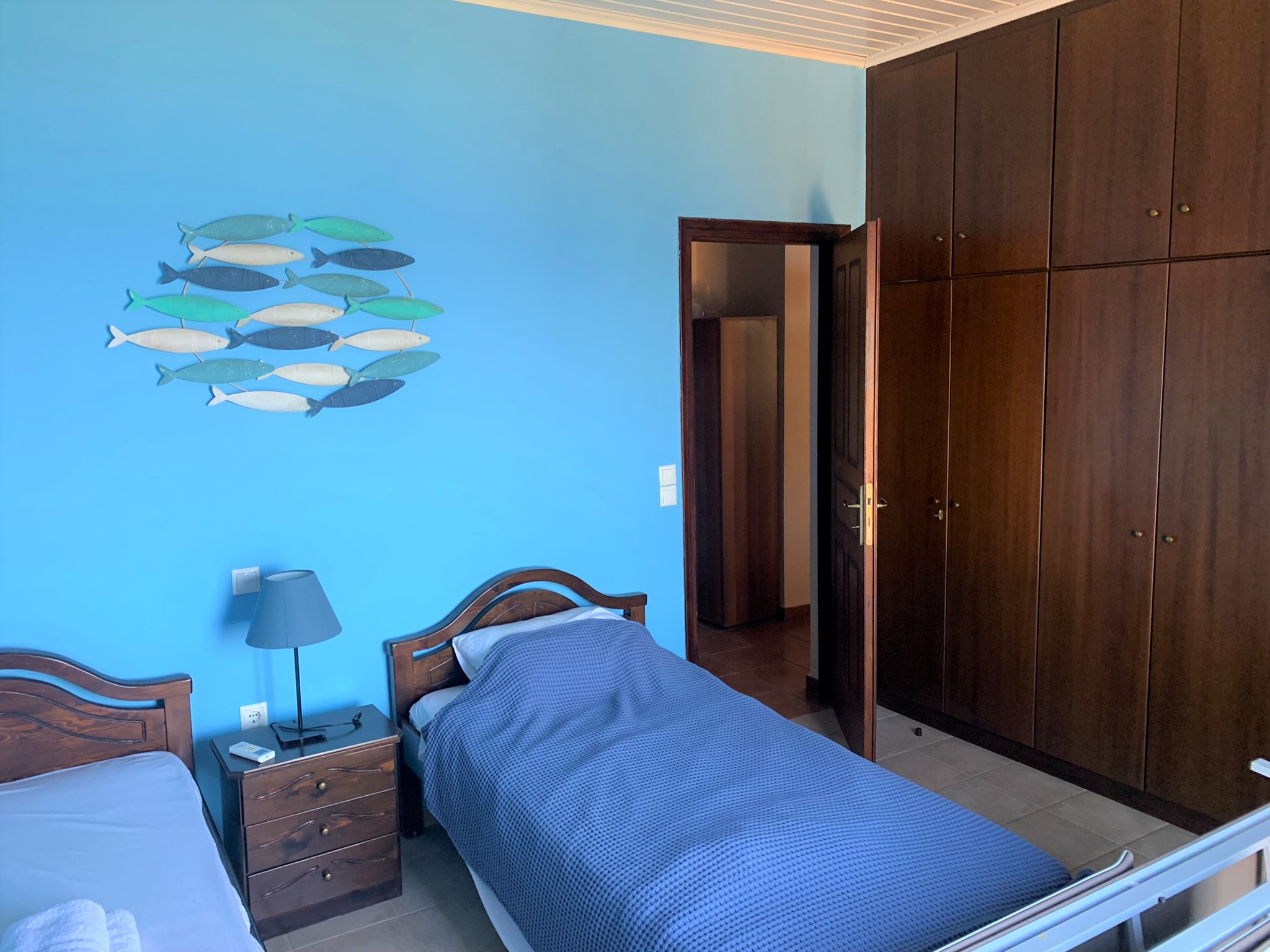 Bedroom of house for sale on Ithaca Greece, Platrithias