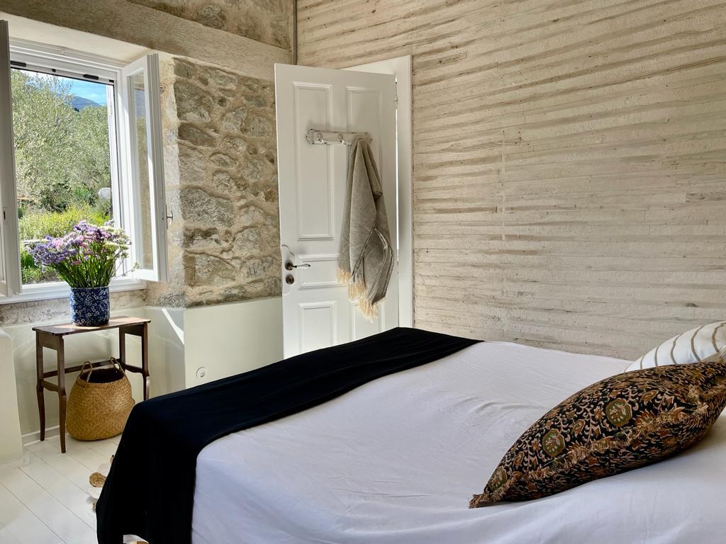 Bedroom of villa for rent on Ithaca Greece, Lahos