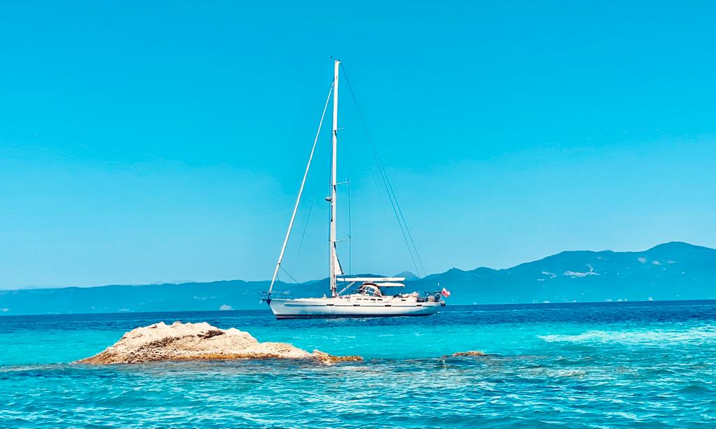 Yacht optionally rented with villa for rent on Ithaca Greece, Lahos
