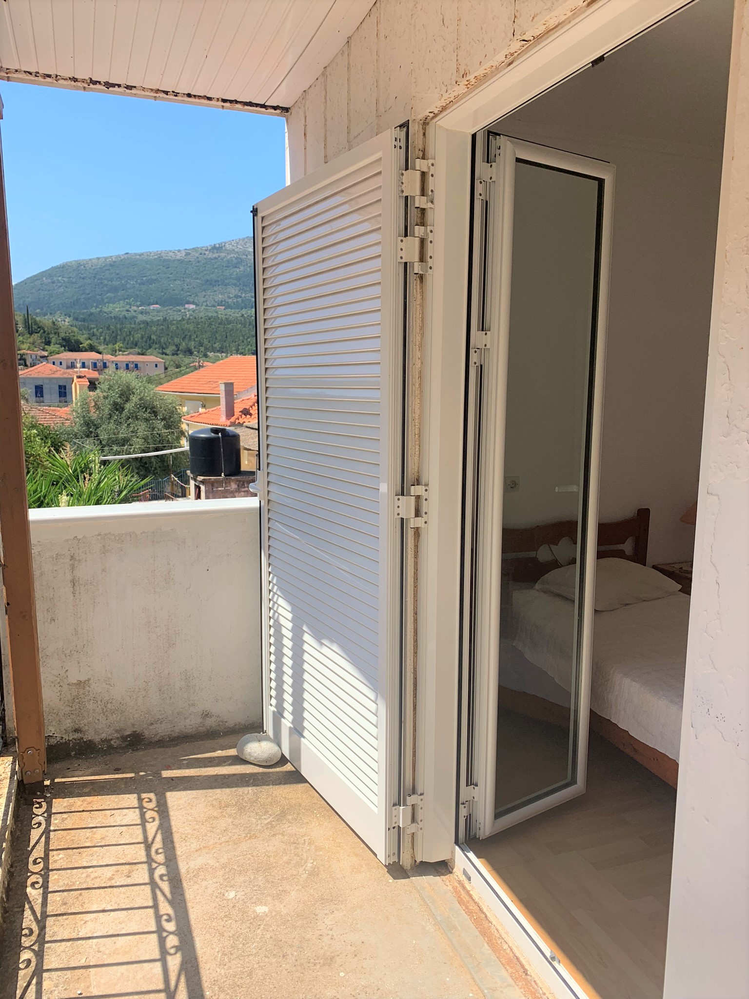 Bedroom views from house for sale in Ithaca Greece, Frikes