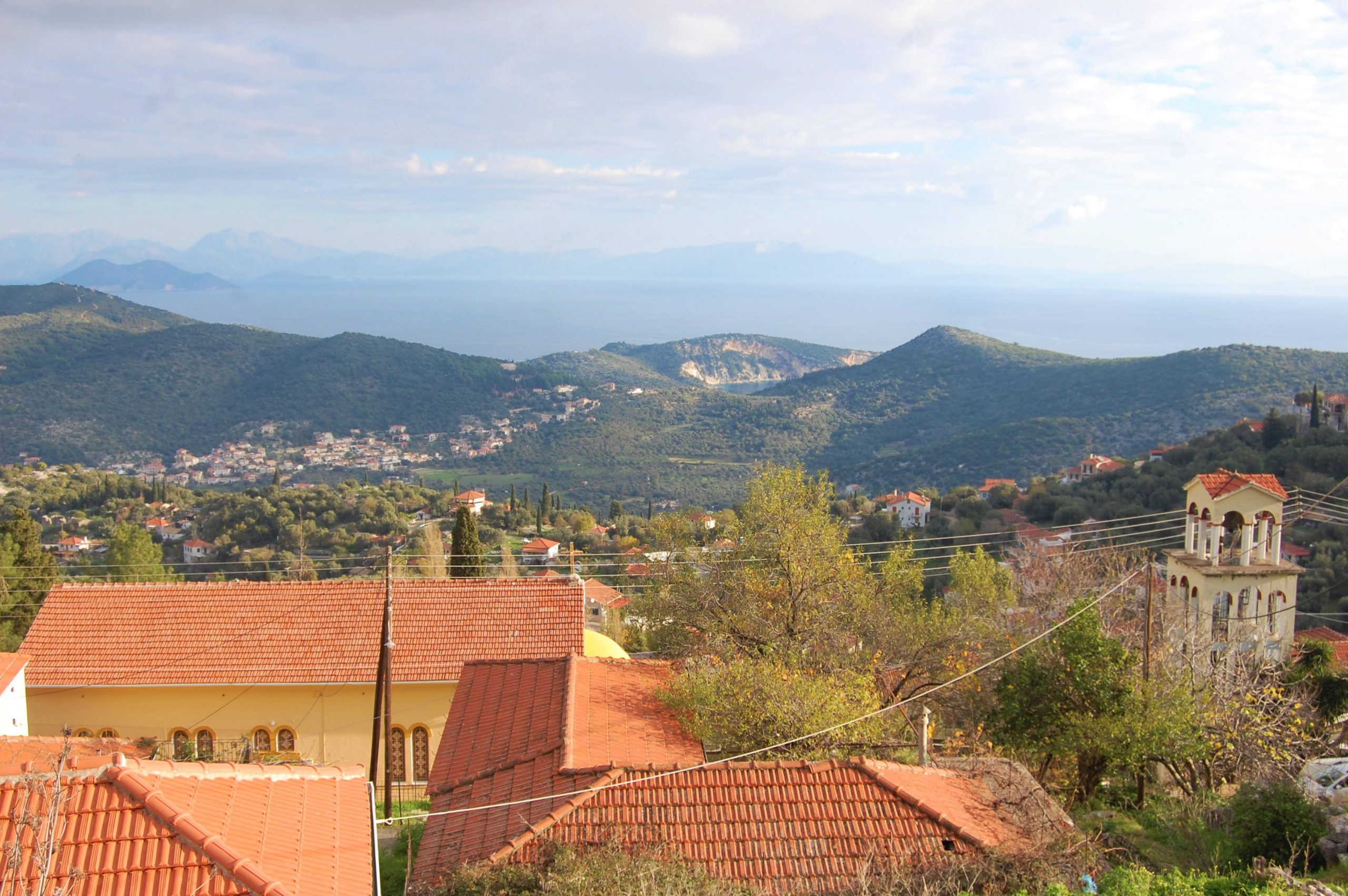 Views from house for sale Ithaca Greece, Perachori