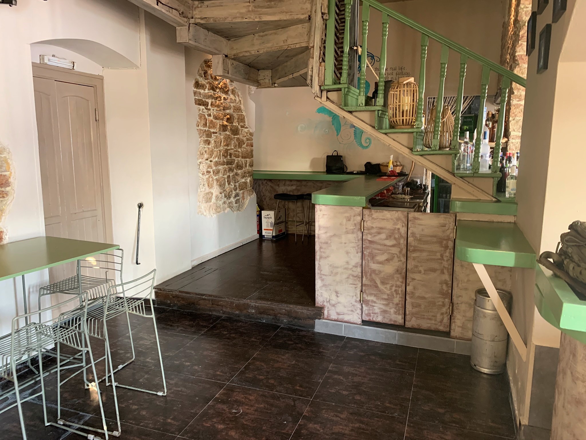 Interior of bussiness for sale on Ithaca Greece, Vathi