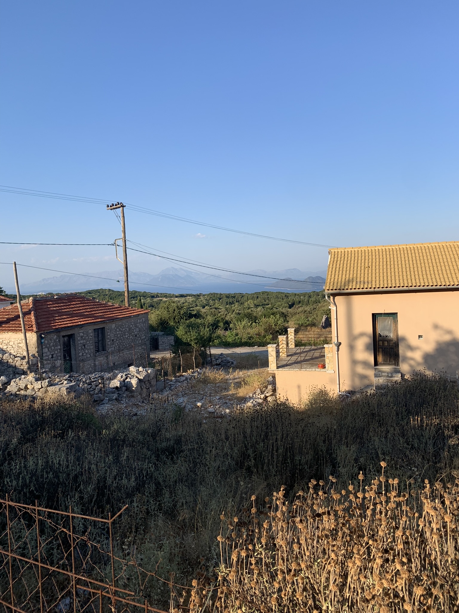 Exterior of house for sale Ithaca Greece, Anoghi