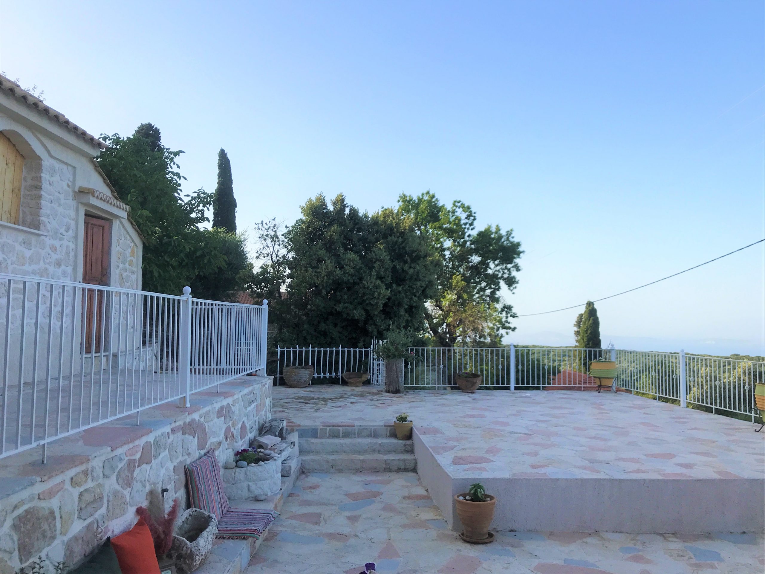 Terrace of house for rent on Ithaca Greece, Anoghi