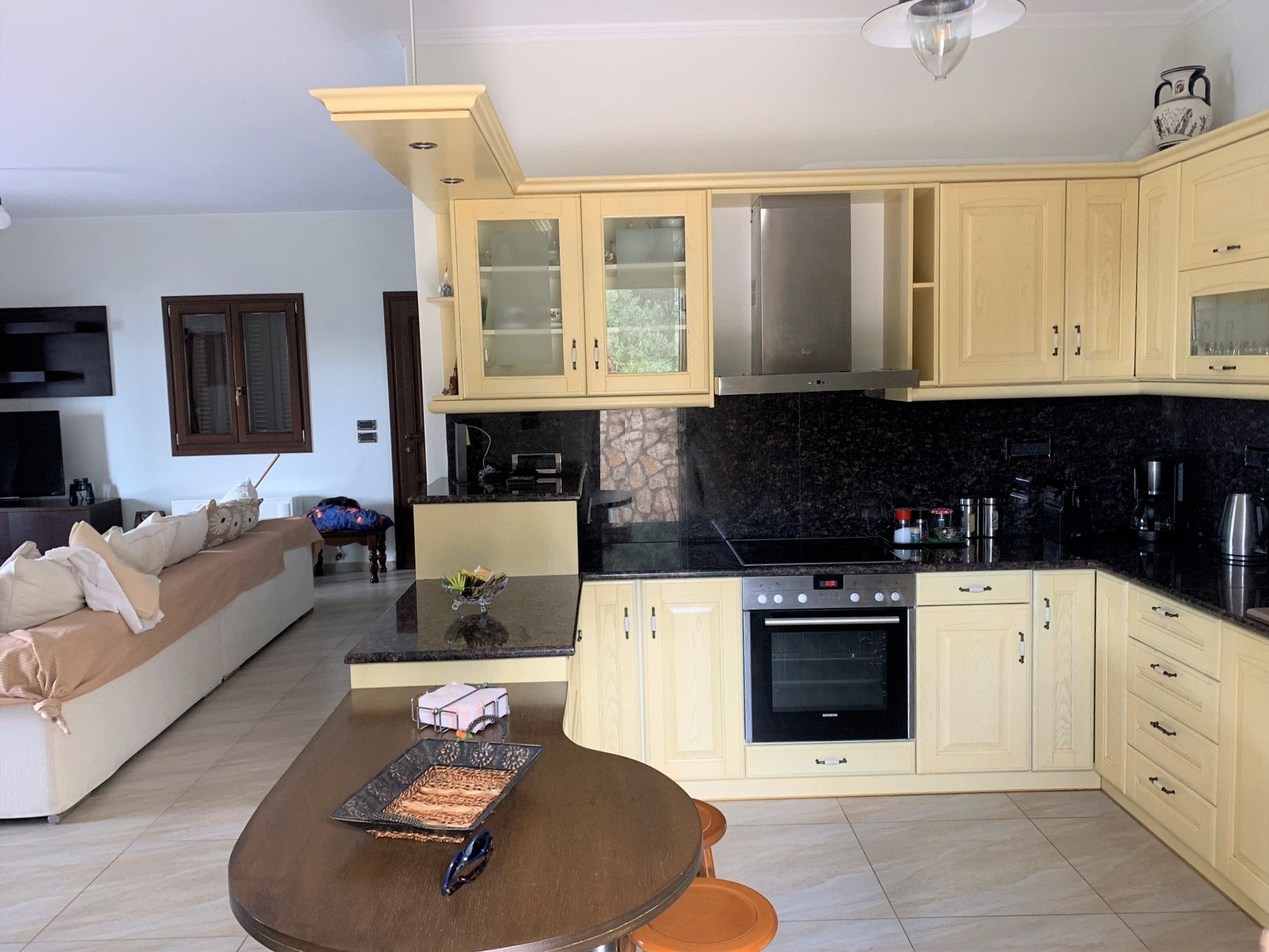 Kitchen of house for rent on Ithaca Greece, Stavros