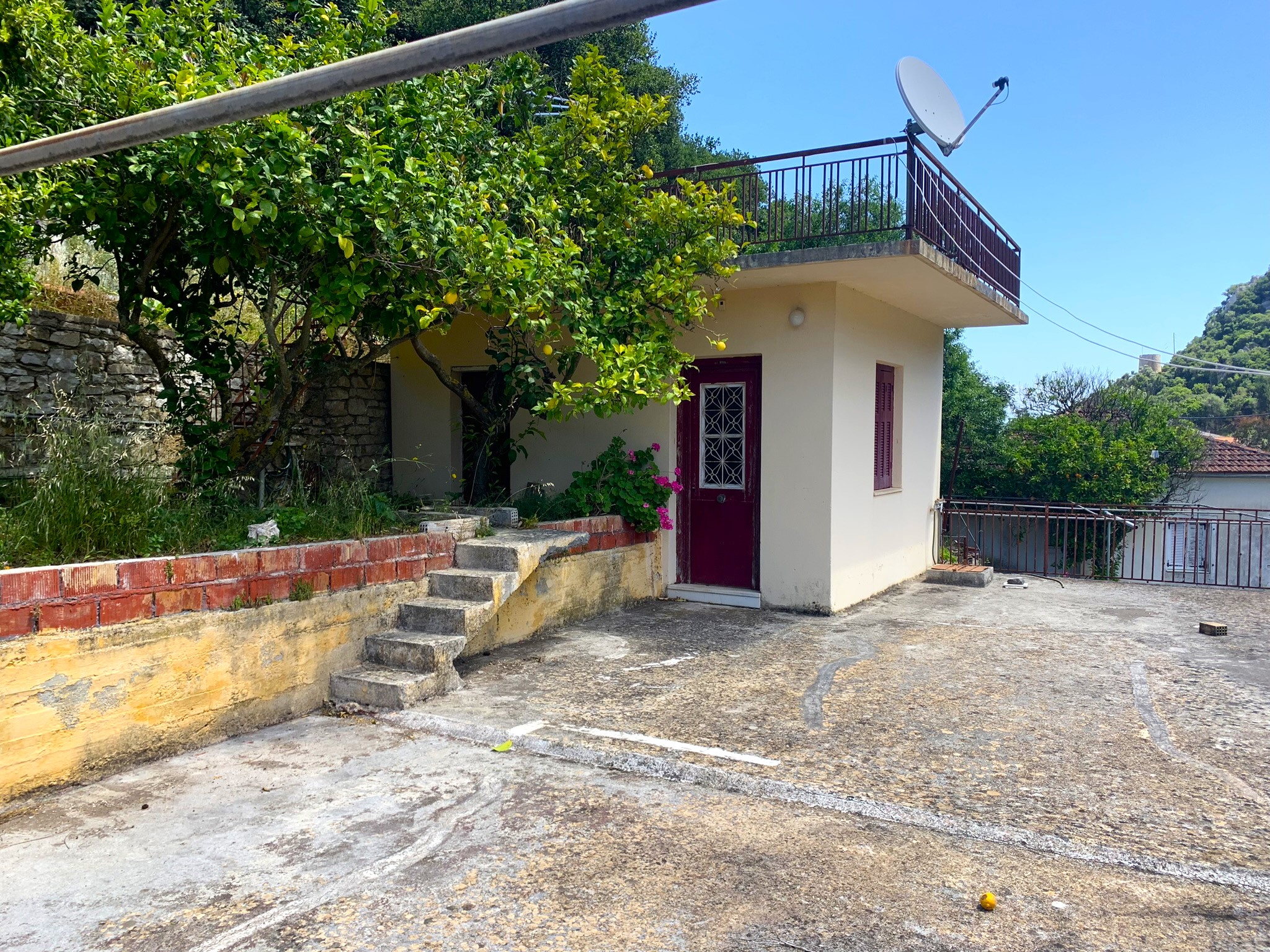 Outdoor spaces of house for sale on Ithaca Greece, Frikes