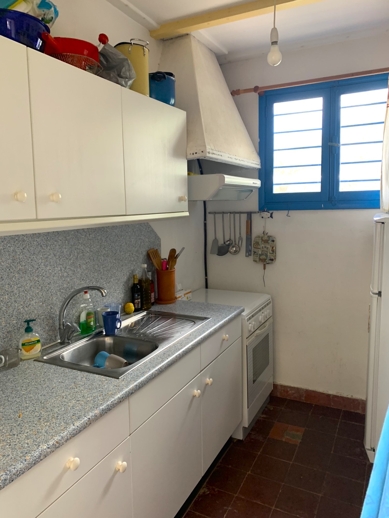 KItchen of house for sale on Ithaca Greece, Lefki