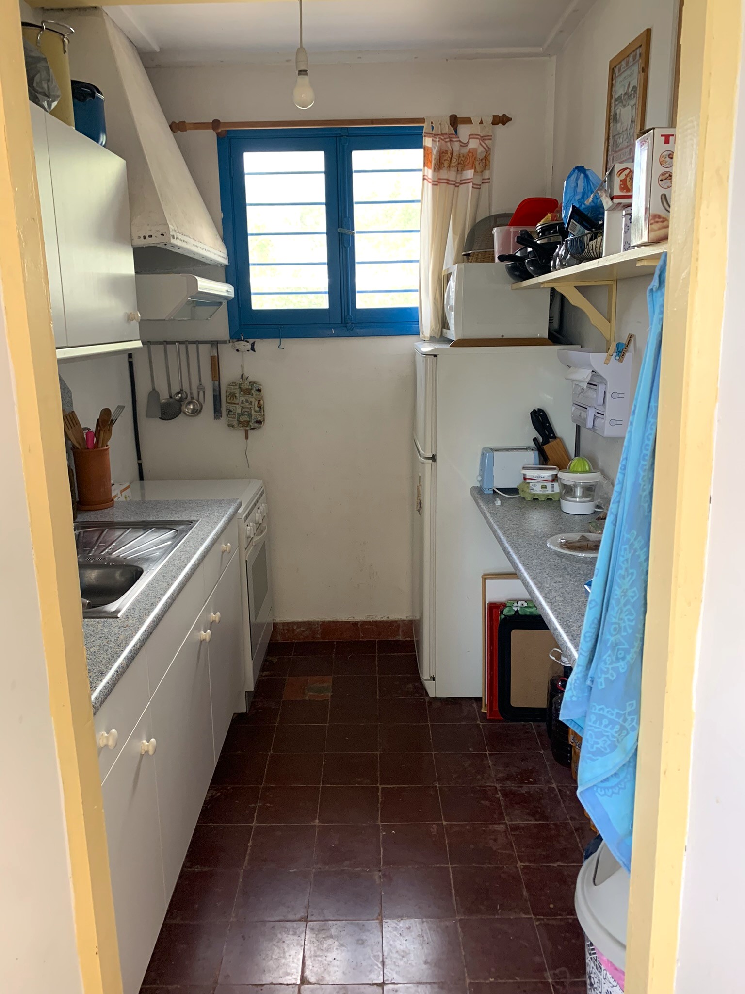 Kitchen of house for sale on Ithaca Greece, Lefki