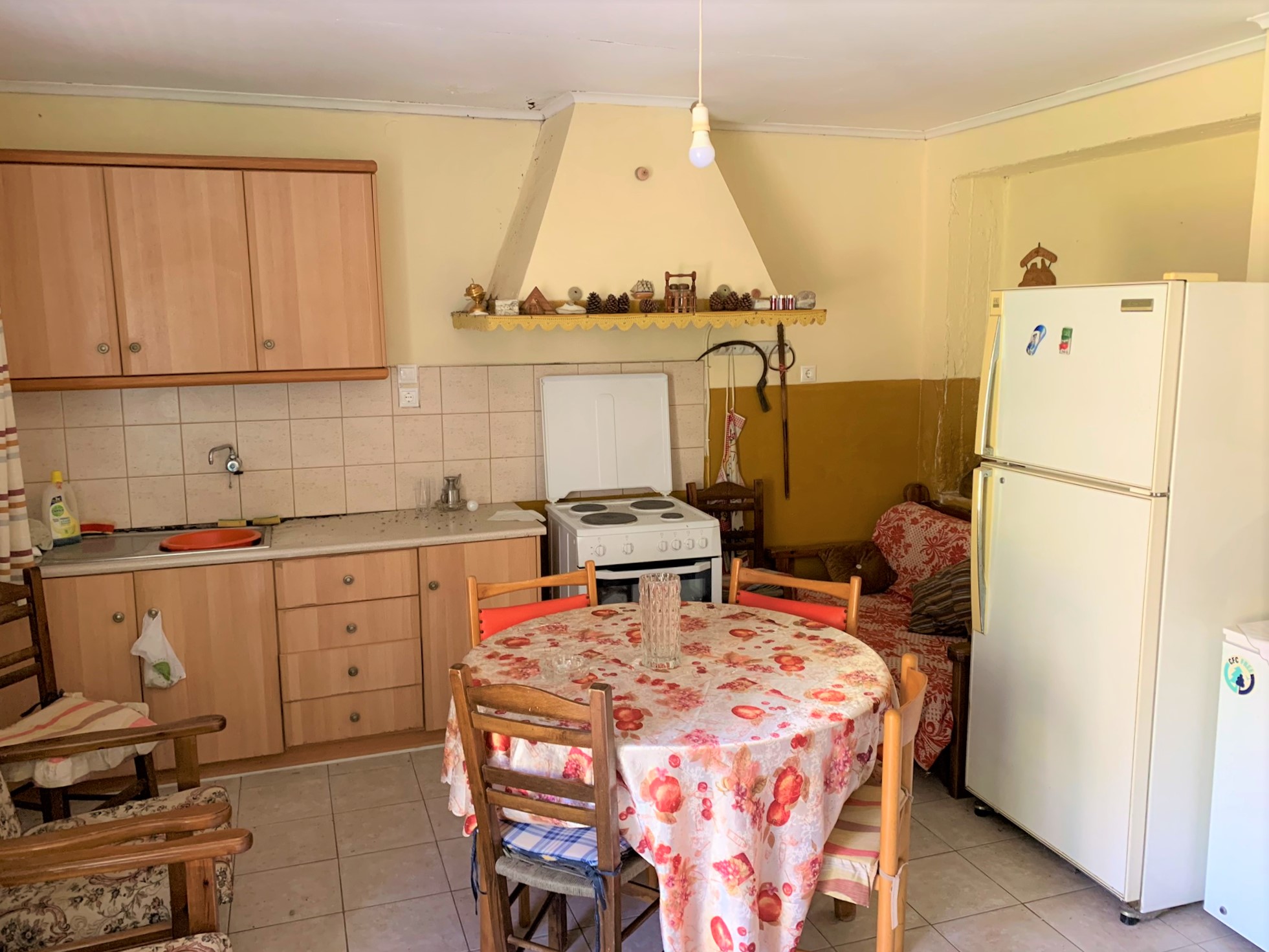 Kitchen of house for sale on Ithaca Greece, Perachori