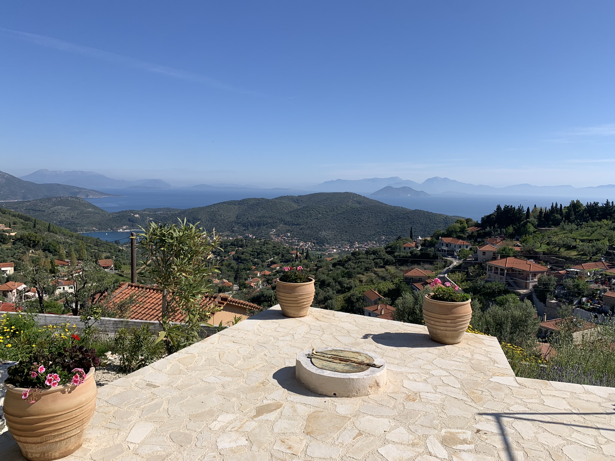 Outdoor areas of house for sale on Ithaca Greece, Perachori