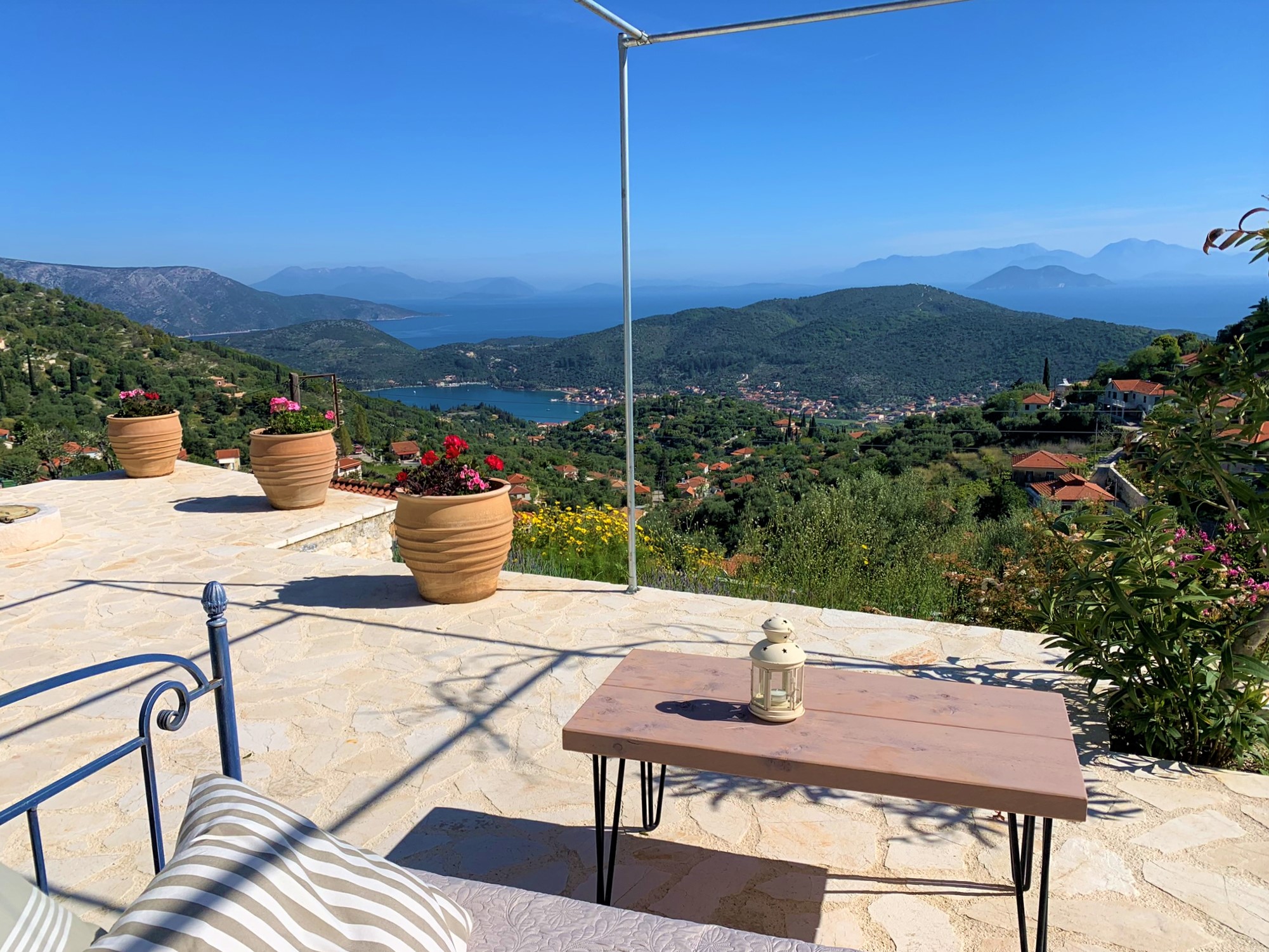 Outside areas of house for sale on Ithaca Greece, Perachori