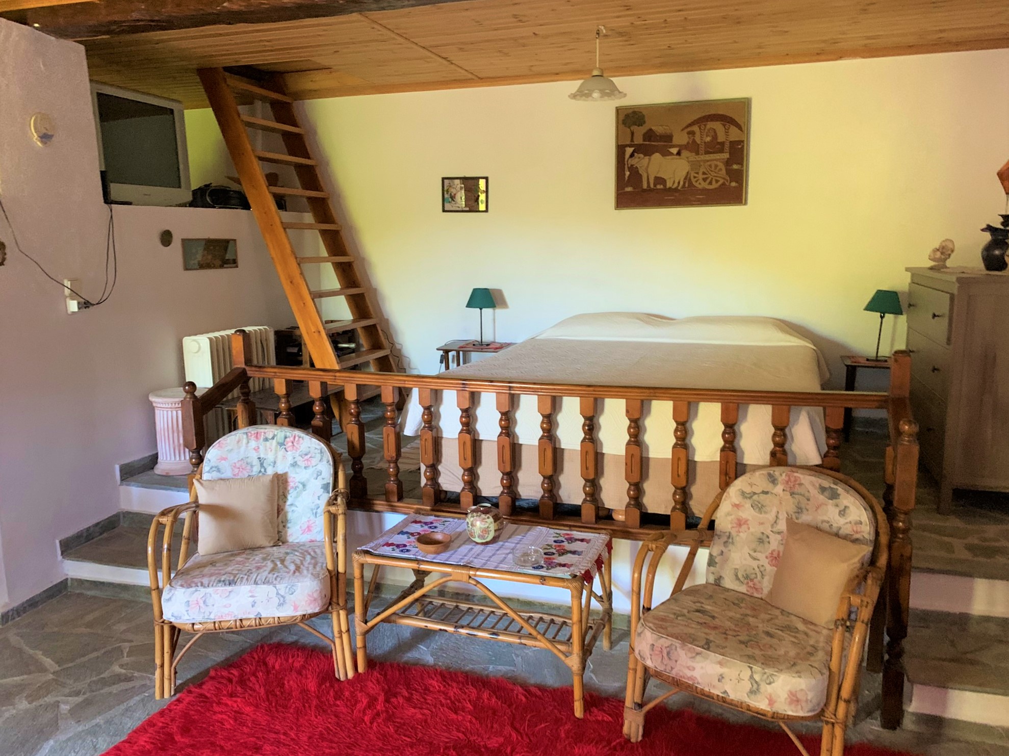 Interior of house for rent on Ithaca Greece, Frikes