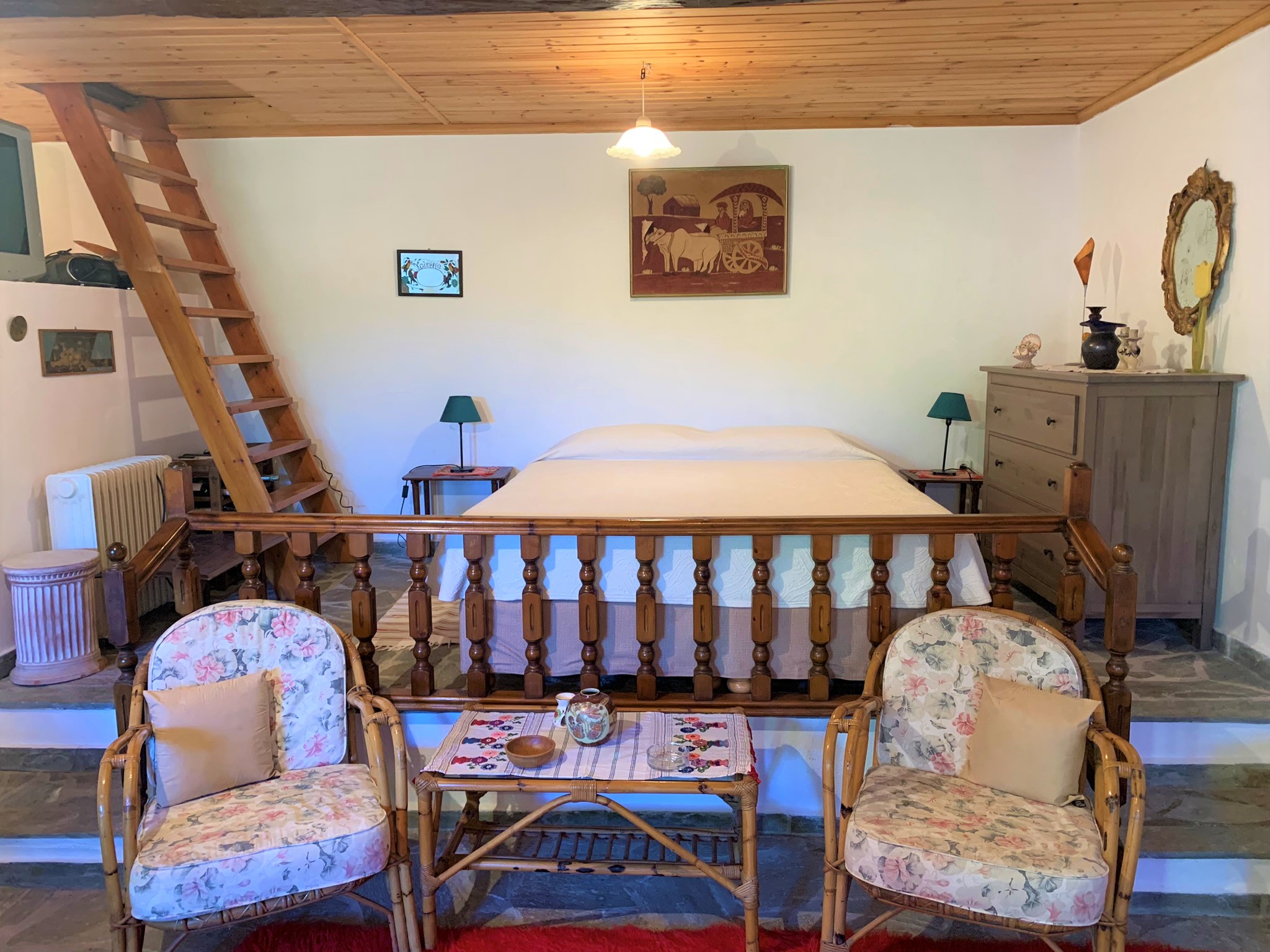 Interior of house for rent on Ithaca Greece, Frikes