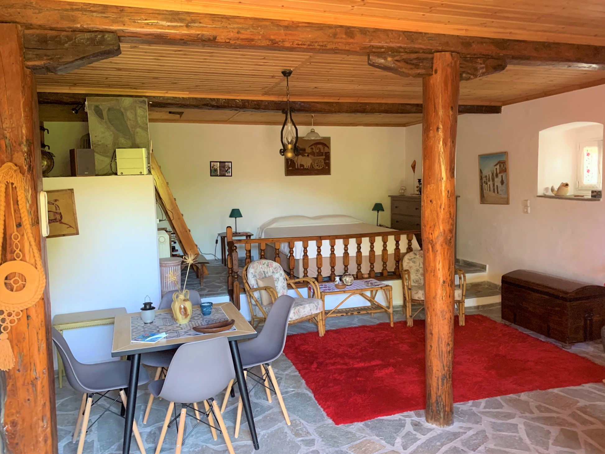 Interior of house for rent on Ithaca Greece, Frikes