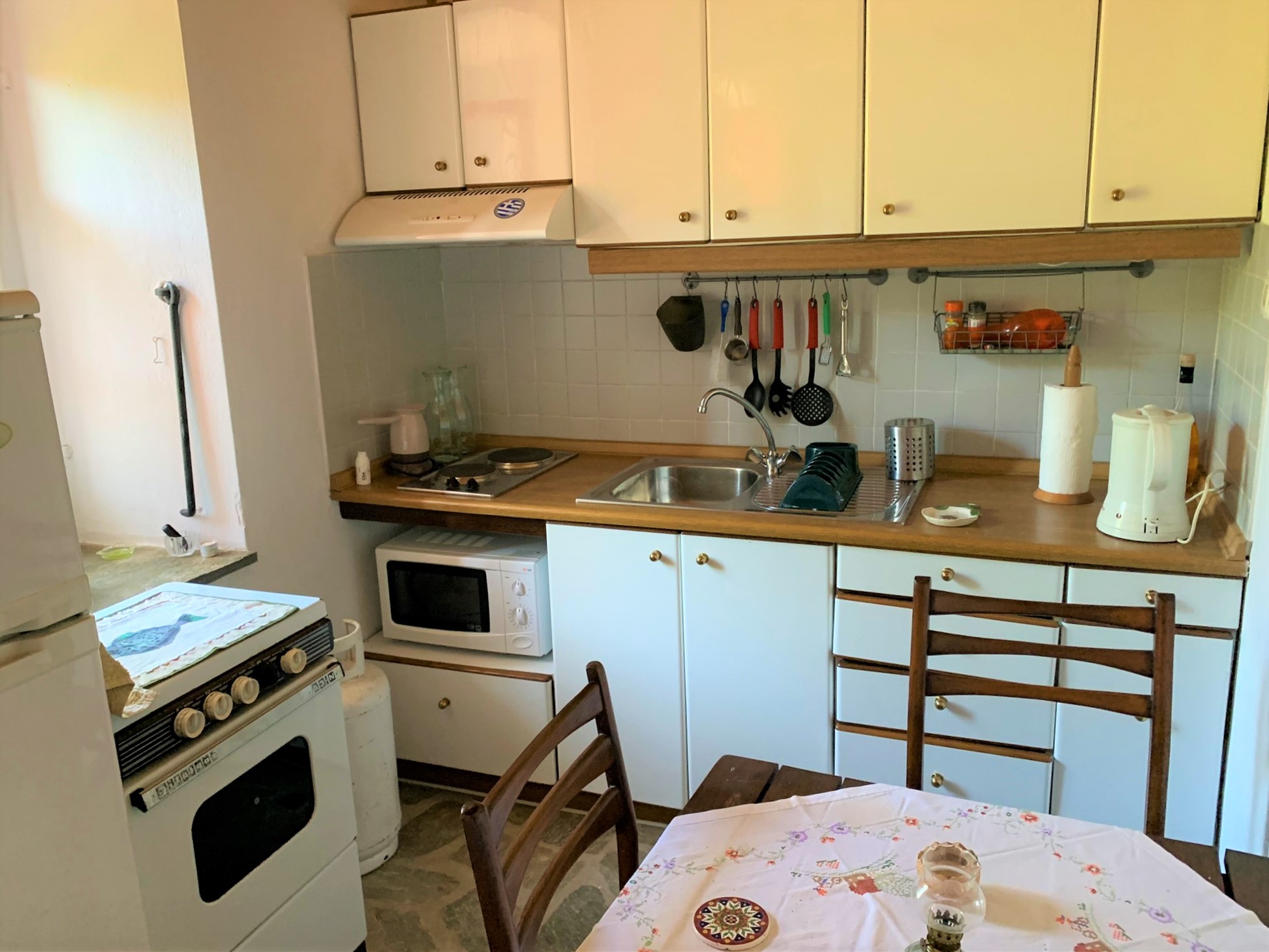 Kitchen of house for rent on Ithaca Greece, Frikes