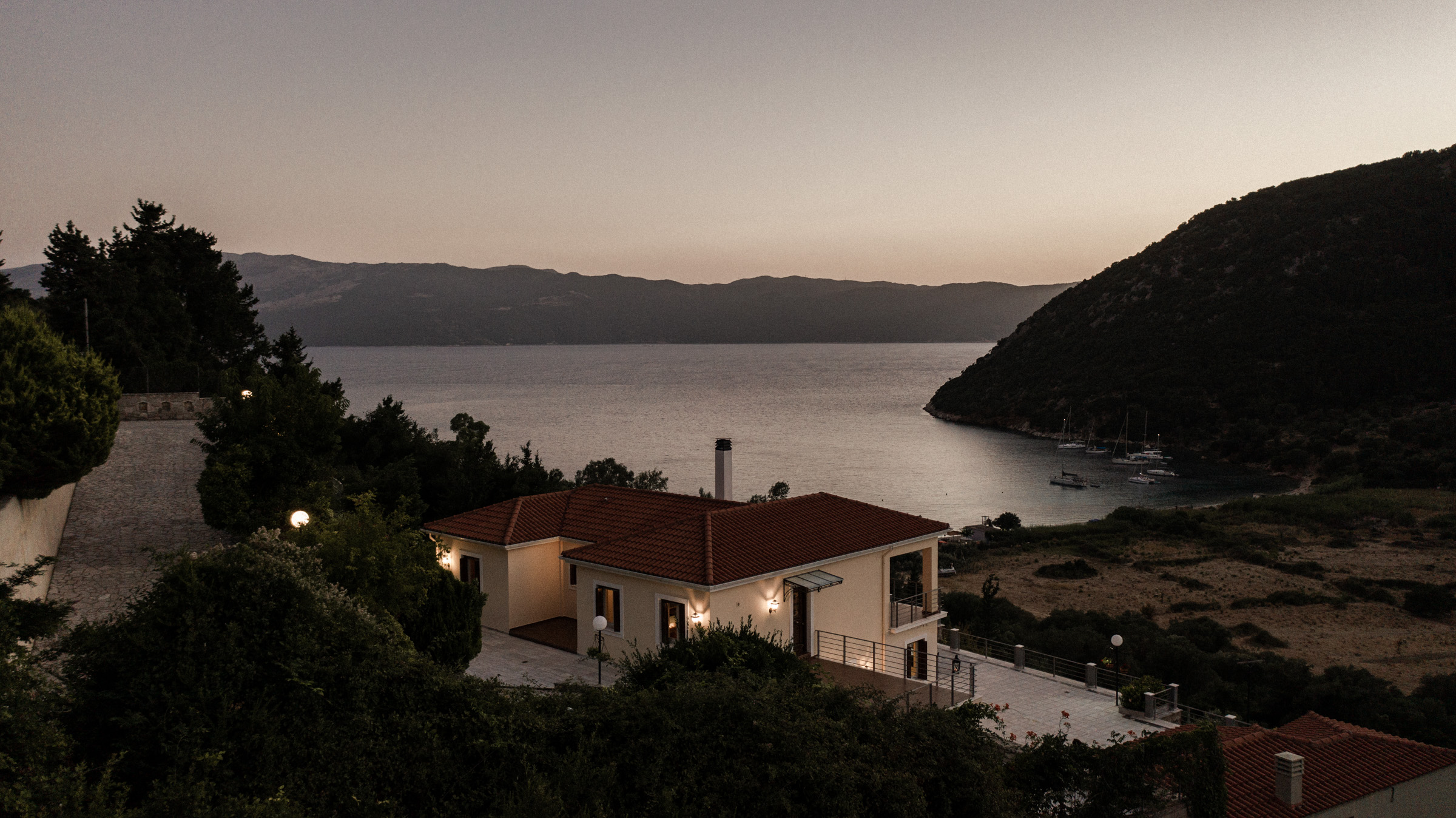 Views from villa for rent on Ithaca Greece, Stavros