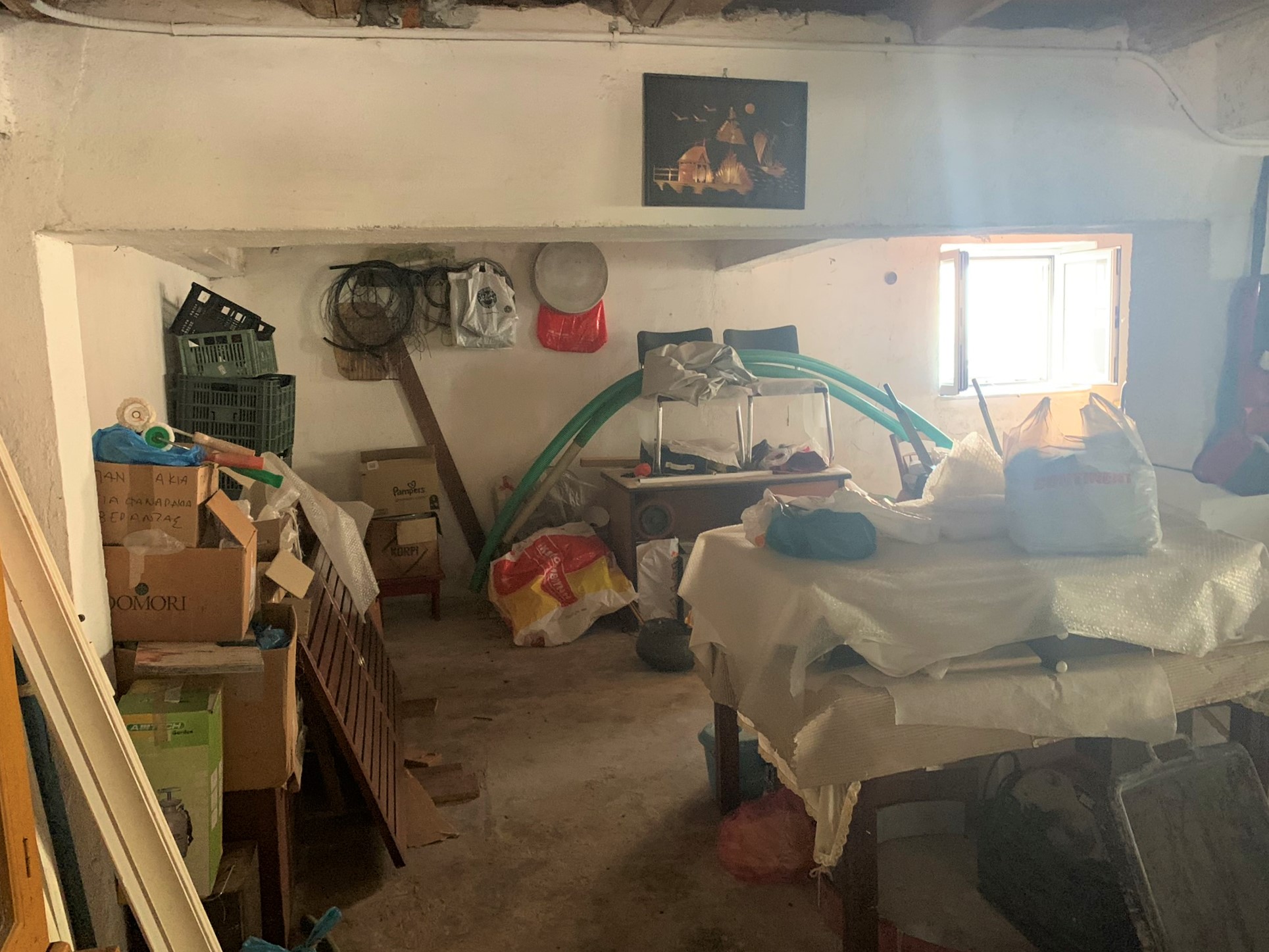 Basement storeroom of house for sale on Ithaca Greece, Vathi