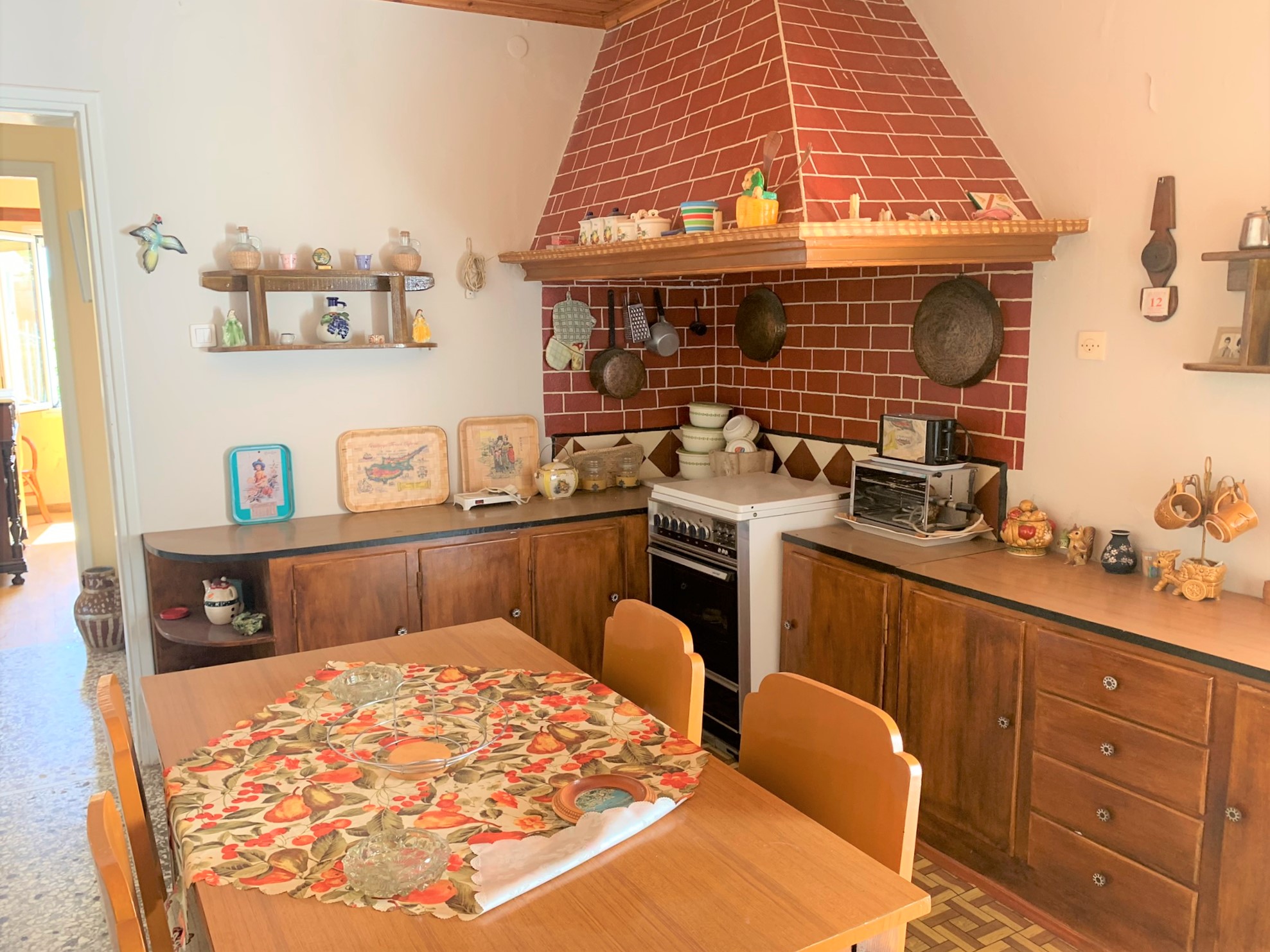Kitchen area of house for sale on Ithaca Greece, Vathi