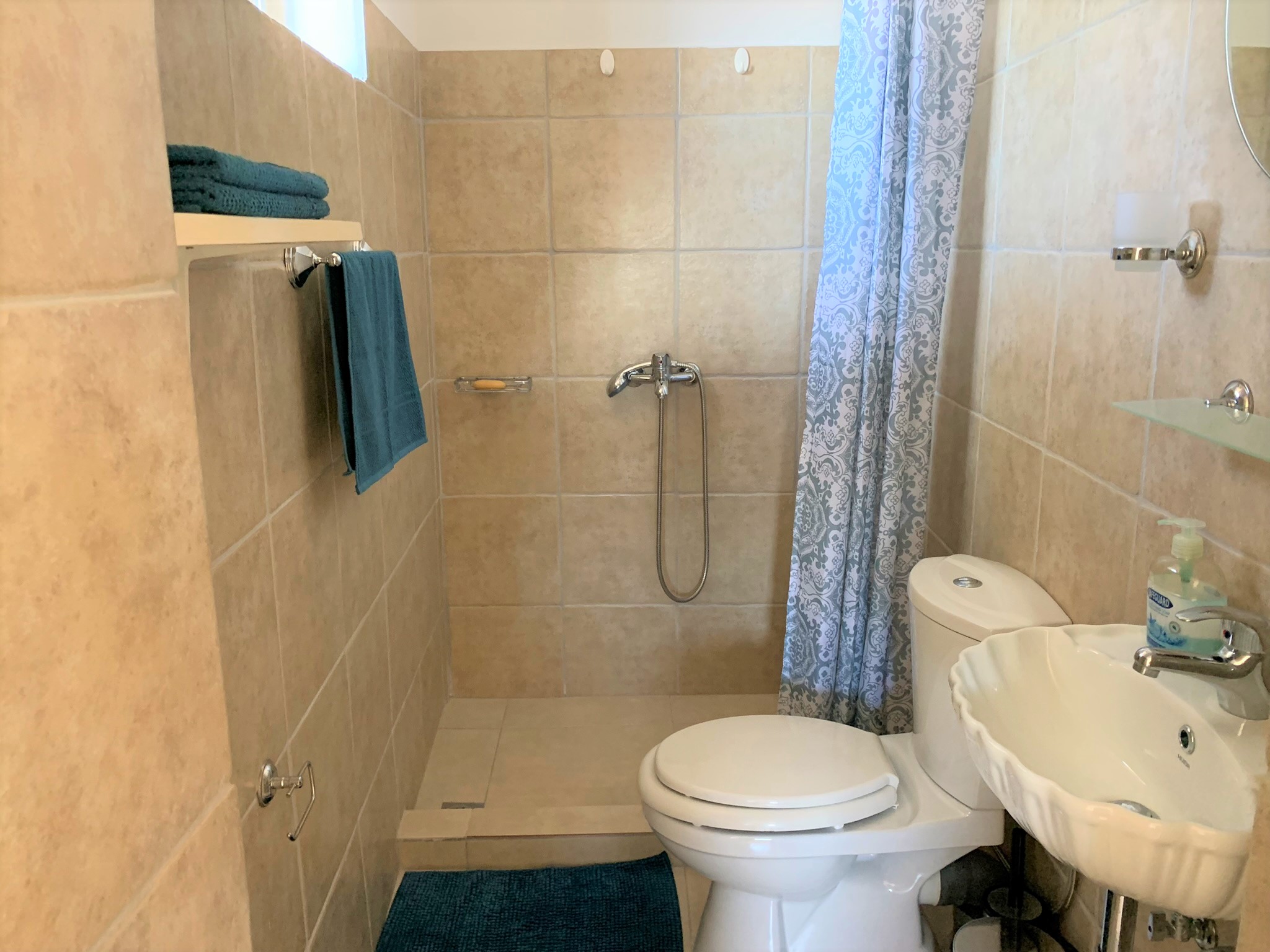 Bathroom of house for rent on Ithaca Greece, Lefki