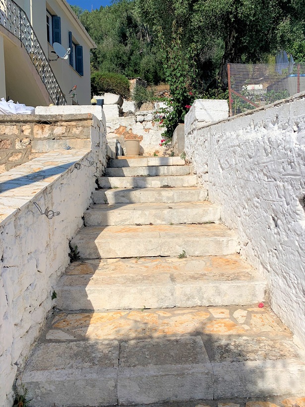 Steps to house for rent on Ithaca Greece, Lefki