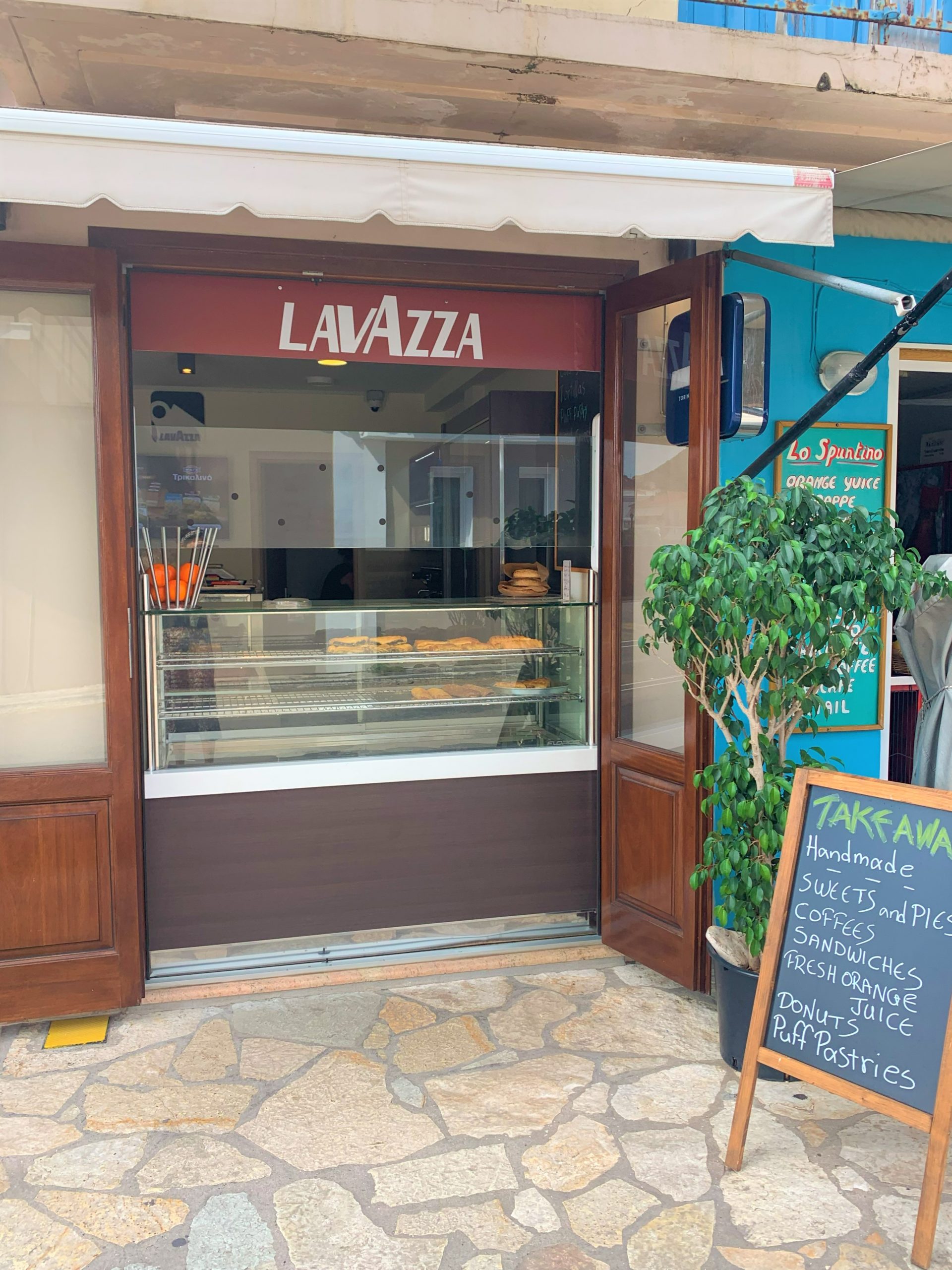 Exterior of business for sale on Ithaca Greece, Vathi
