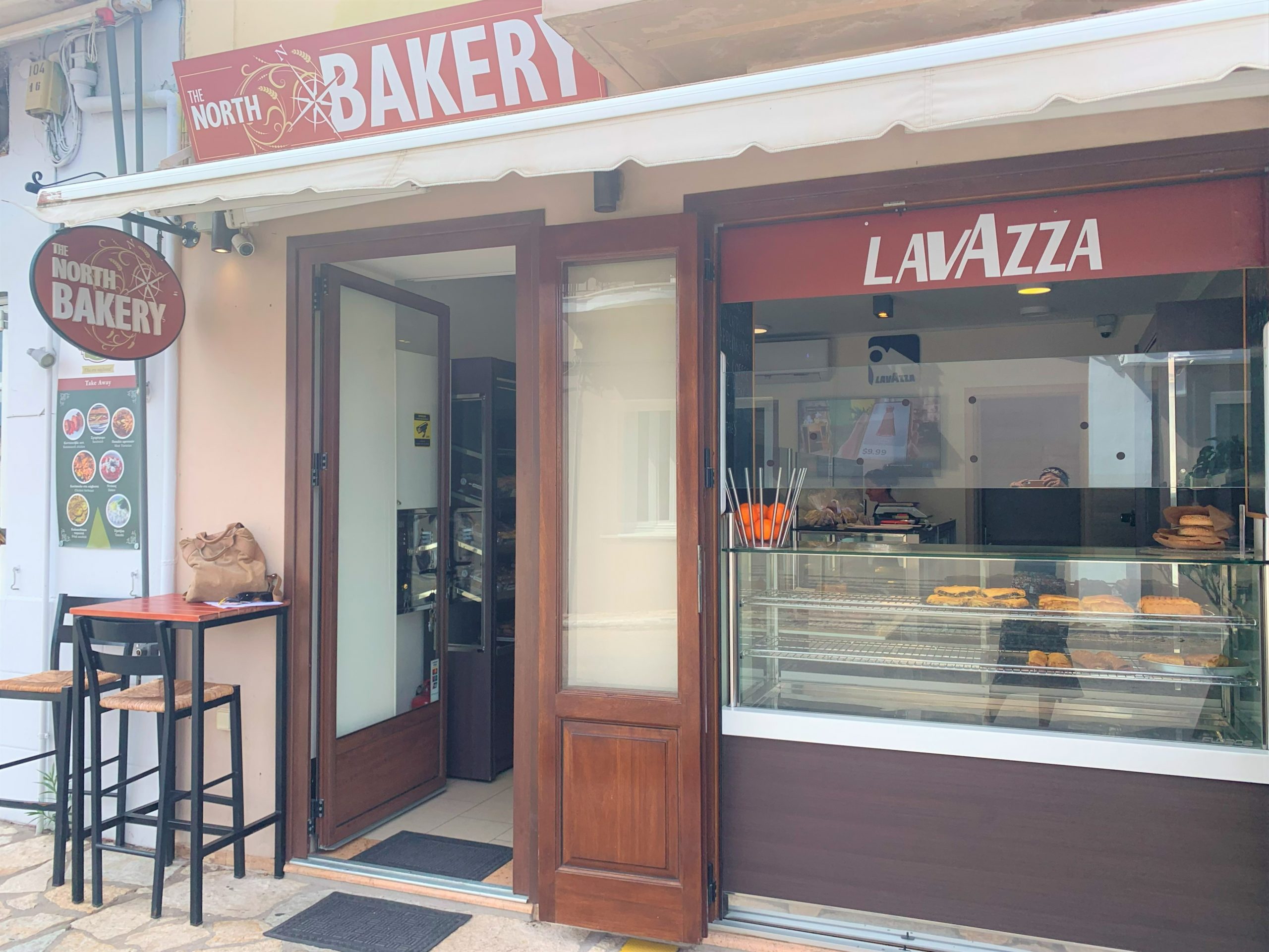 Exterior of business for sale on Ithaca Greece, Vathi