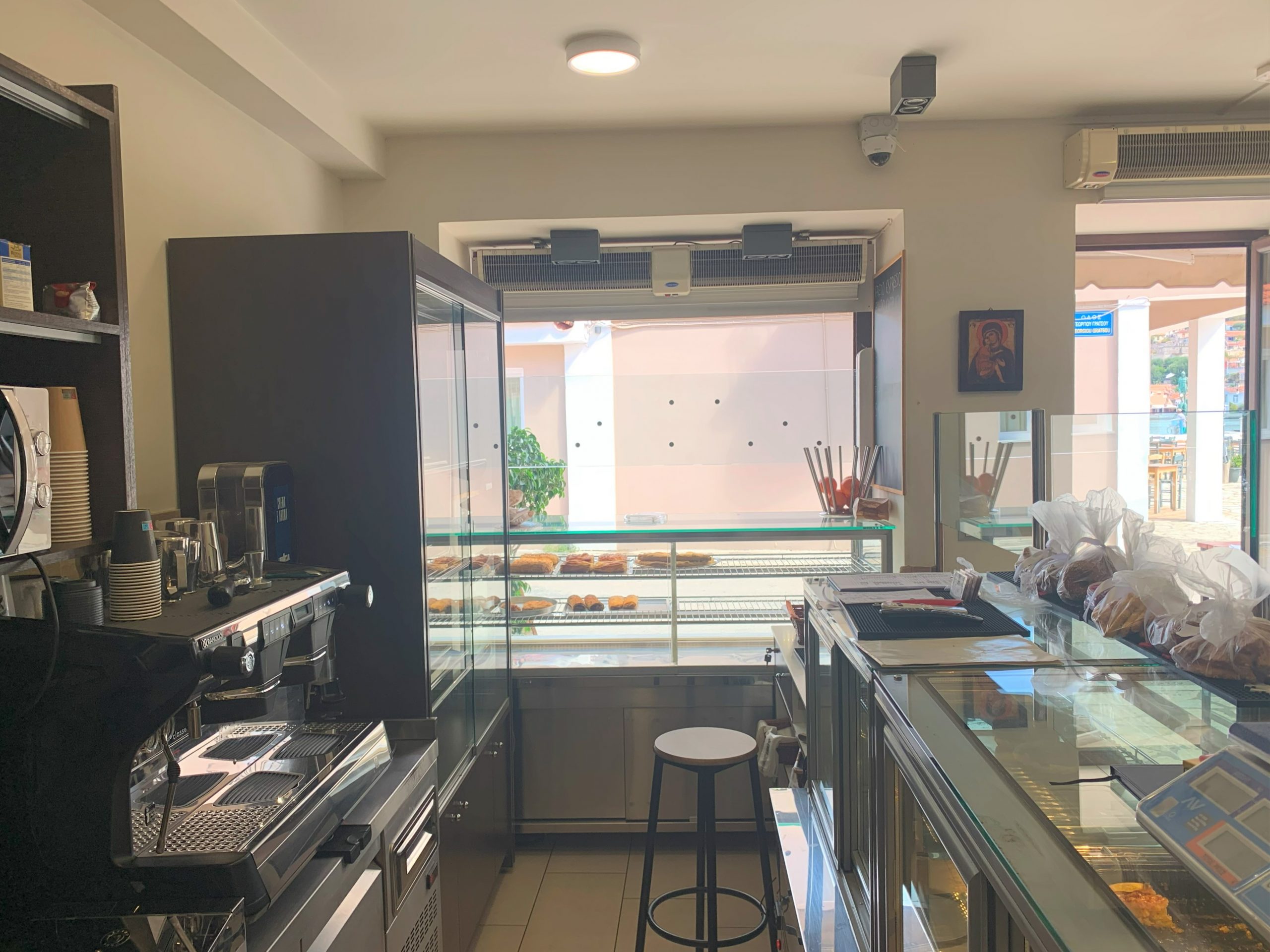 Interior of business for sale on Ithaca Greece, Vathi
