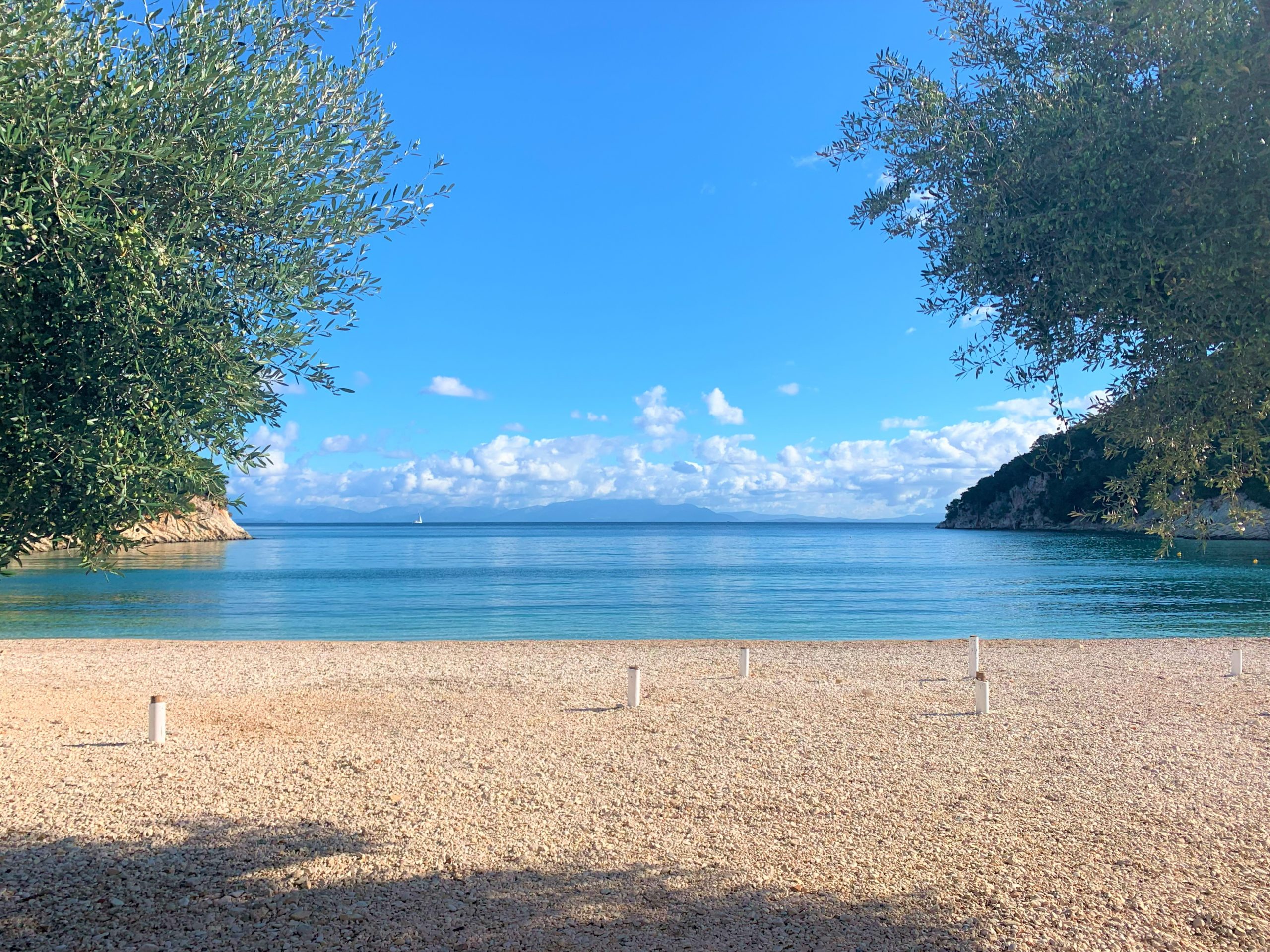 Filiatro Beach, location of Birthday party, Ithaca Greece