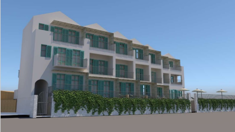 Potential look after further building of hotel for sale in Ithaca Greece, Vathi