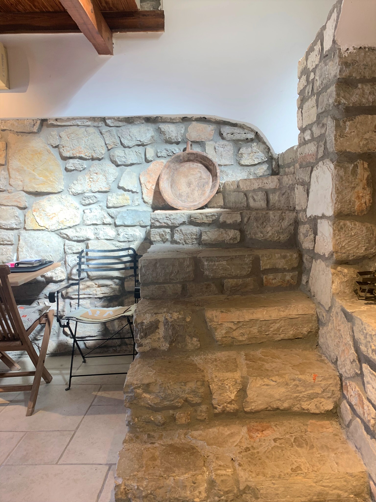 Interior stairs of house for sale in Ithaca Greece, Vathi