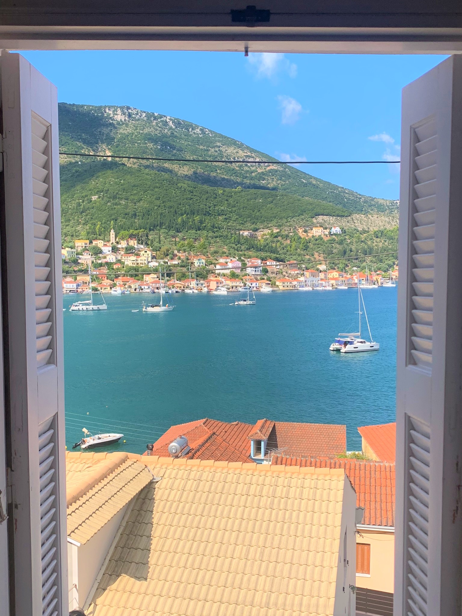 Views from house for sale on Ithaca, Greece, Vathi