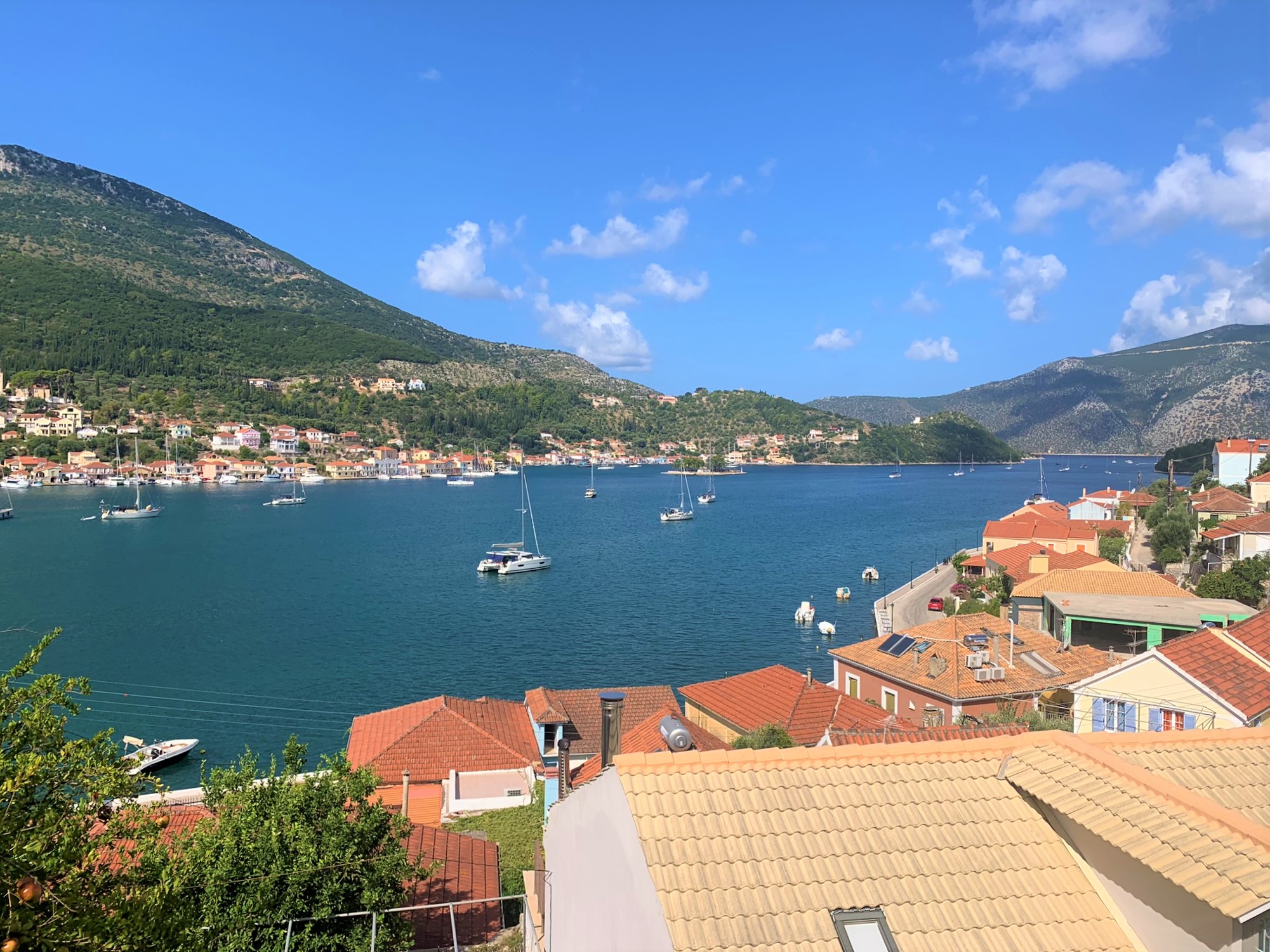 Views from house for sale on Ithaca, Greece, Vathi