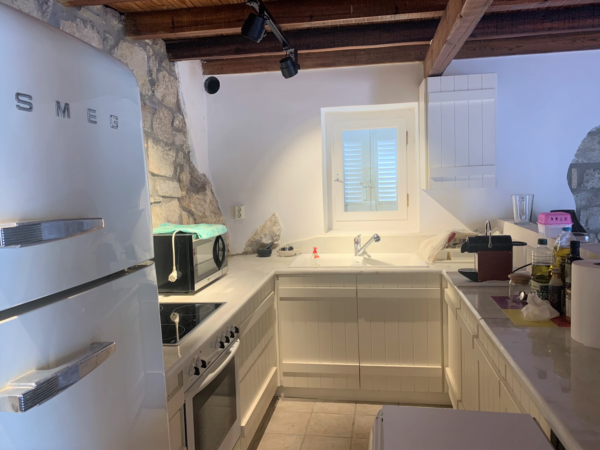 Kitchen of house for sale on Ithaca, Greece, Vathi
