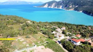 Location of land with building license for sale on Ithaca Greece, Kolleri