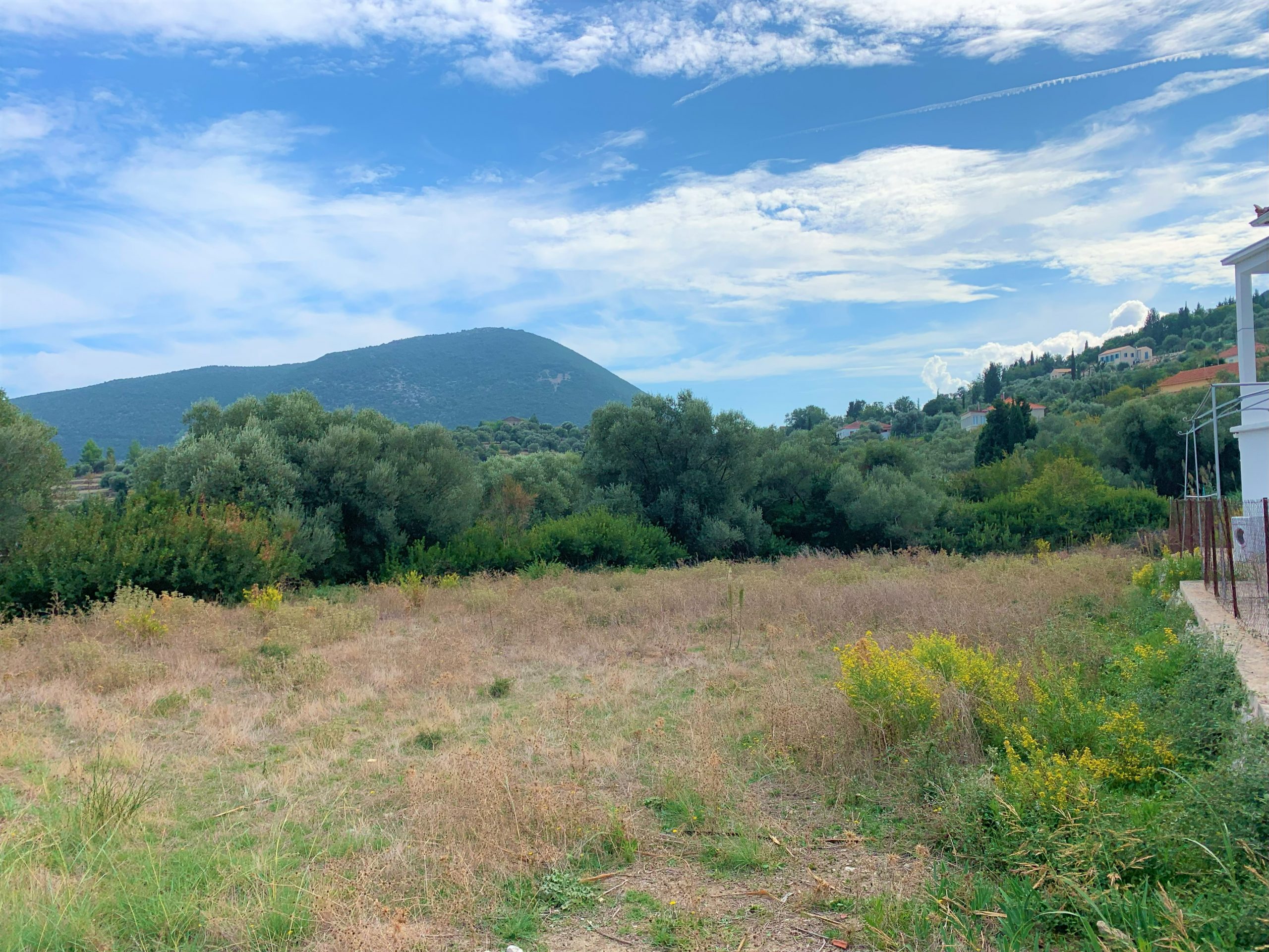 Landscape and terrain of land for sale on Ithaca, Greece, Platrithias